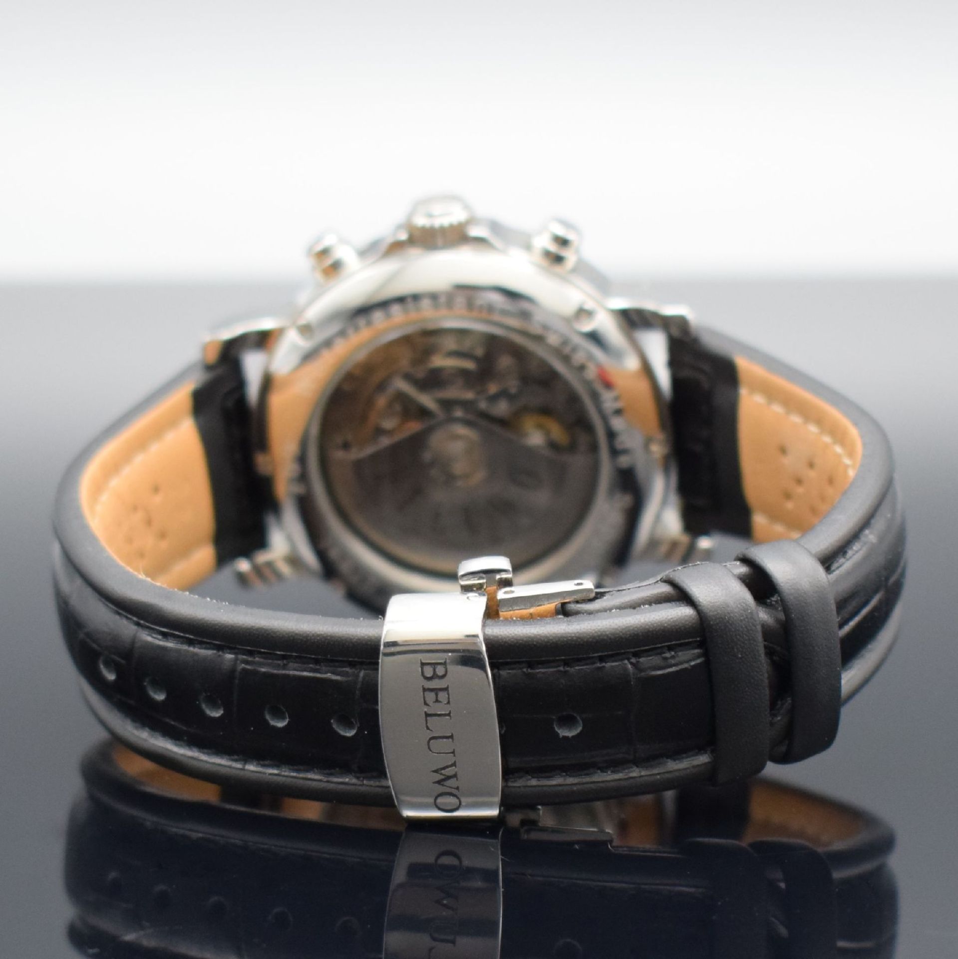 BELUWO große Herrenarmbanduhr mit Chronograph, Schweiz um - Image 5 of 8