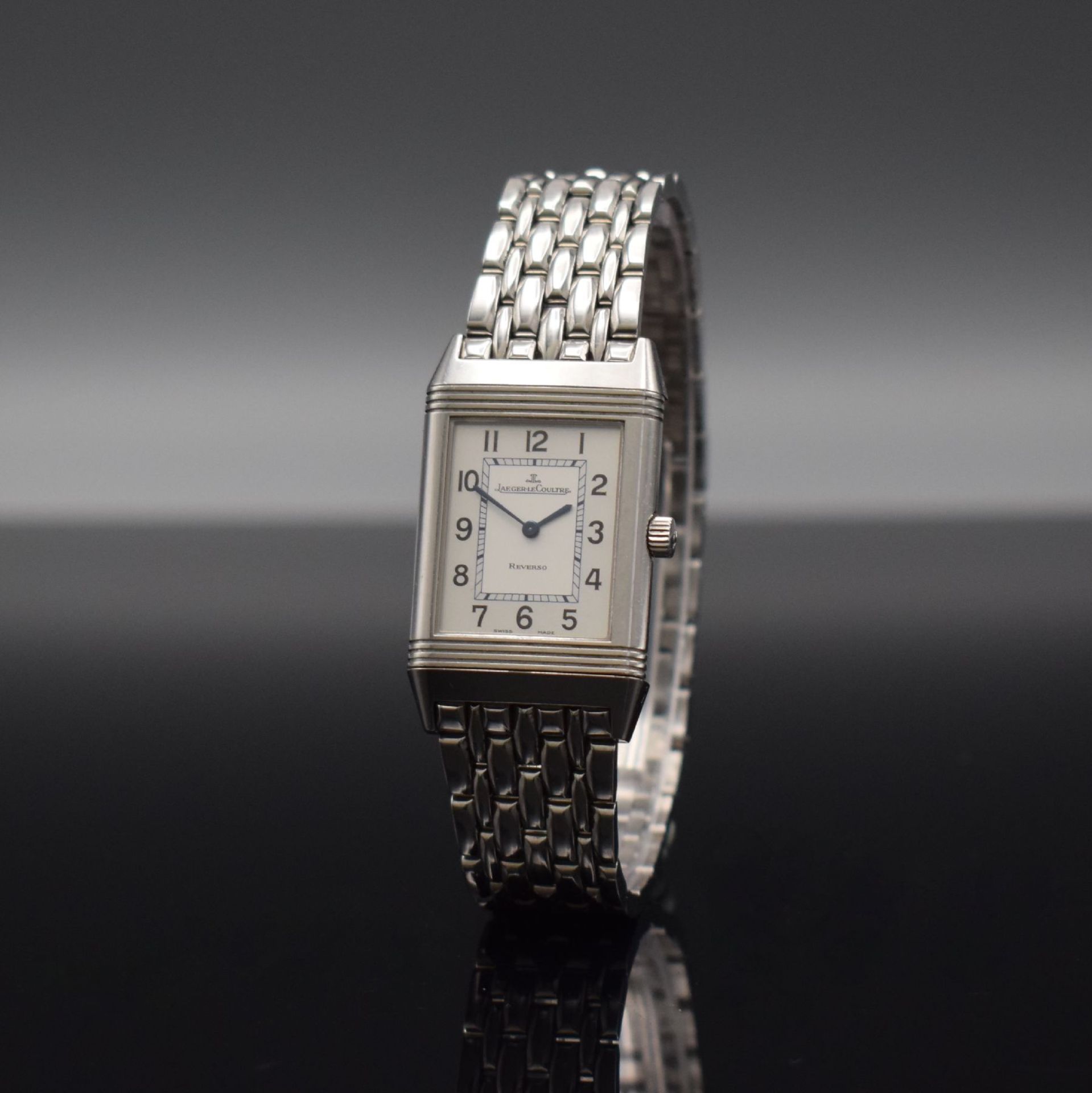 Jaeger-LeCoultre Reverso Classic Armbanduhr in Stahl, - Image 5 of 10