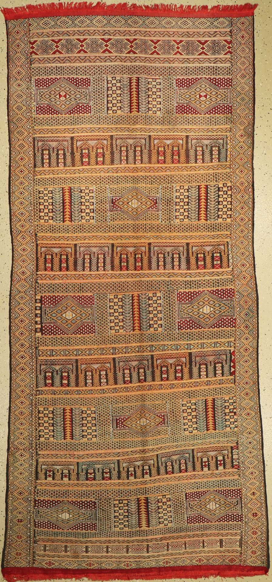 Marokkanische Kelim, ca. 50 Jahre, Baumwolle, ca. 263 x