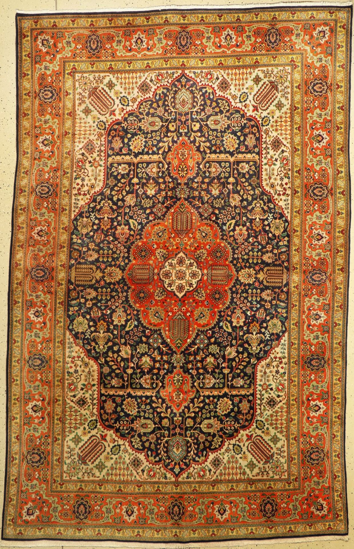 Täbriz fein alt, Persien, um 1960, Korkwolle, ca. 306 x