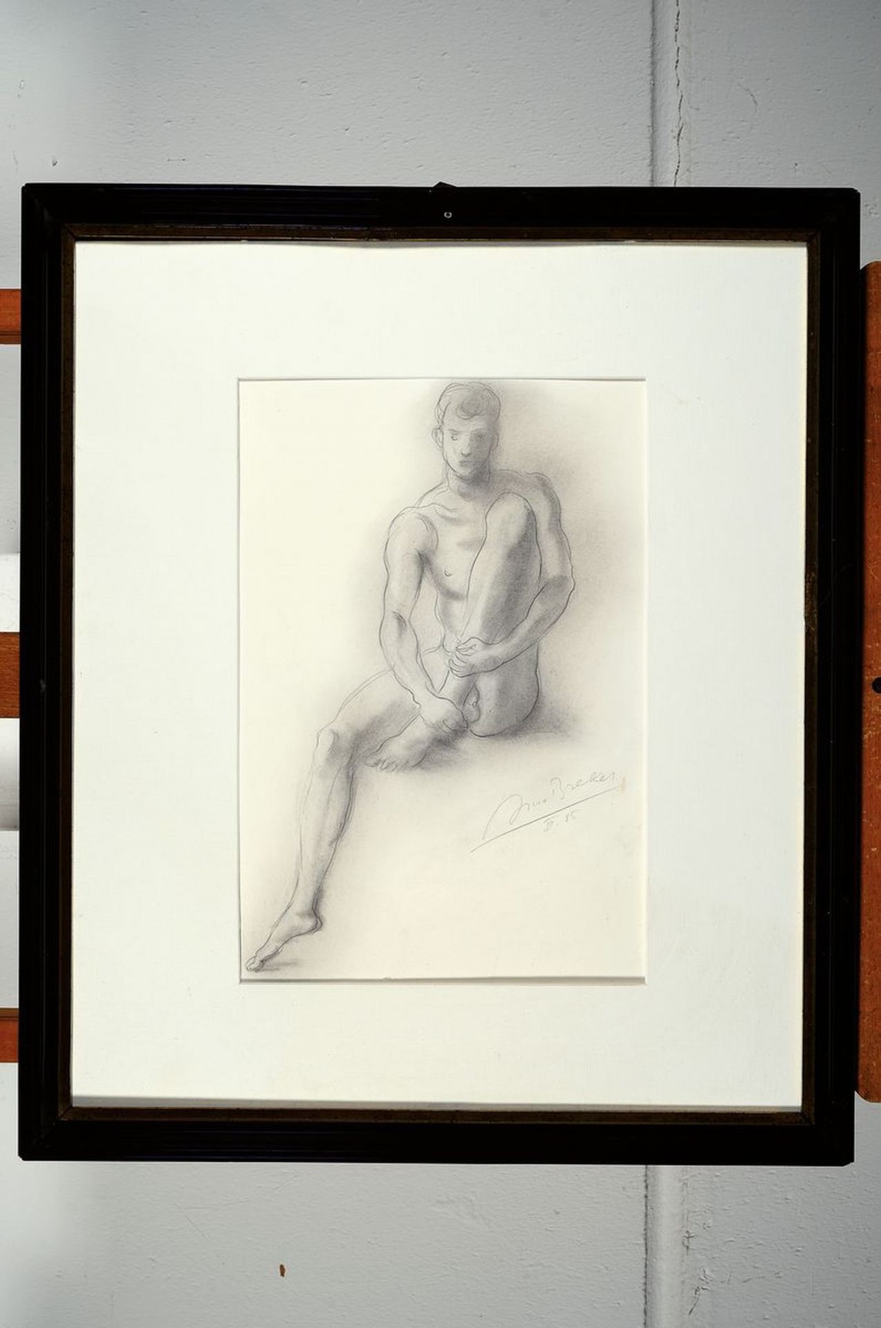 Arno Breker, 1900 - 1991, Litho, Männerakt, re. u. - Bild 2 aus 2