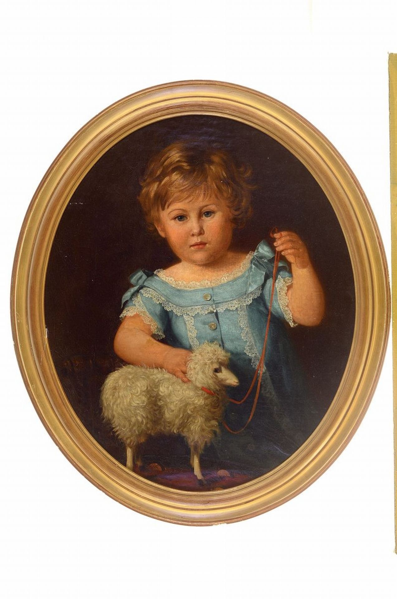 Unbekannter Künstler, 2. Hälfte 19. Jh., Kinderporträt, - Image 2 of 2