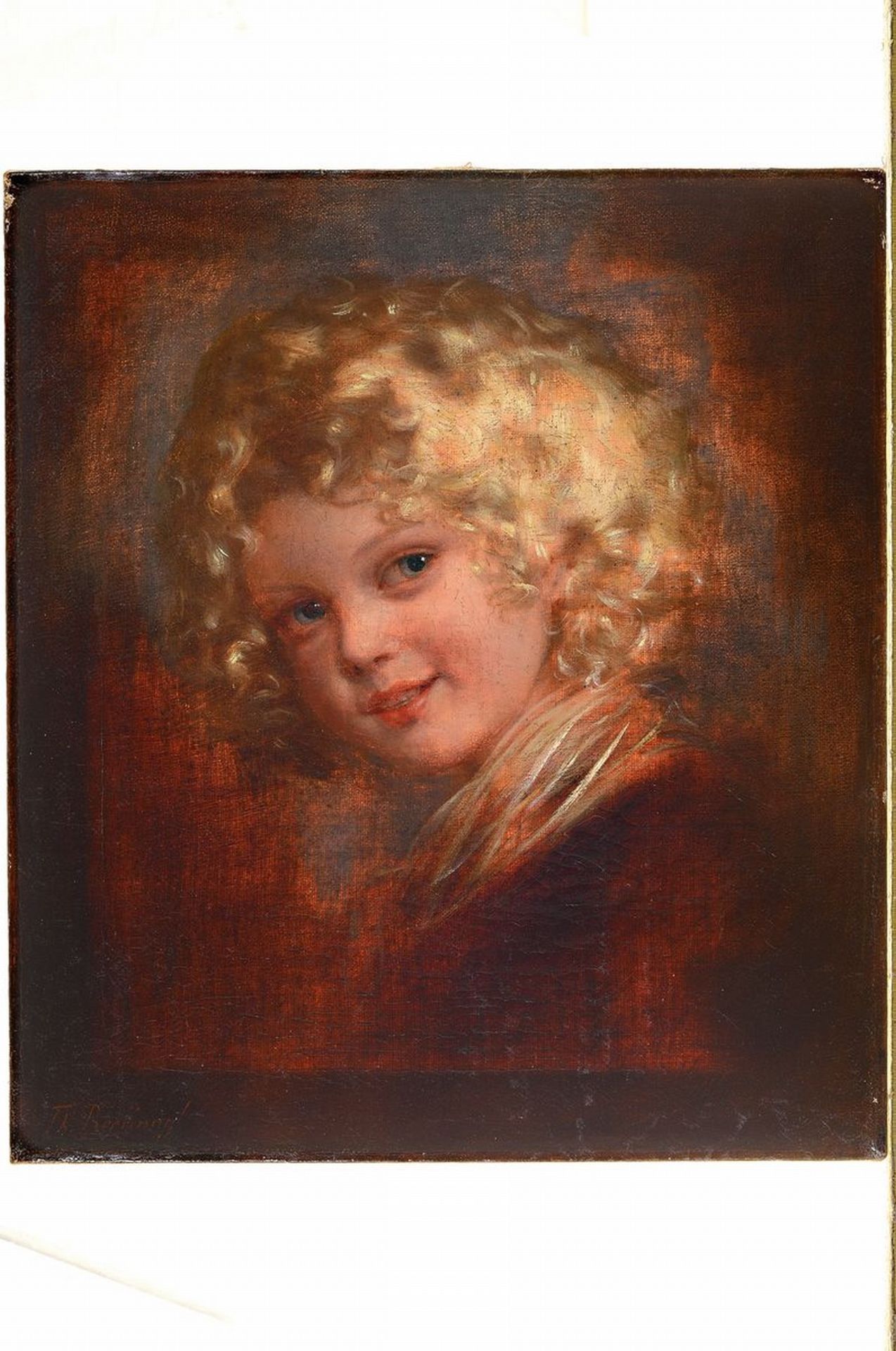 Theodor Recknagel, 1865 - 1945 München, Kinderporträt, - Bild 3 aus 3