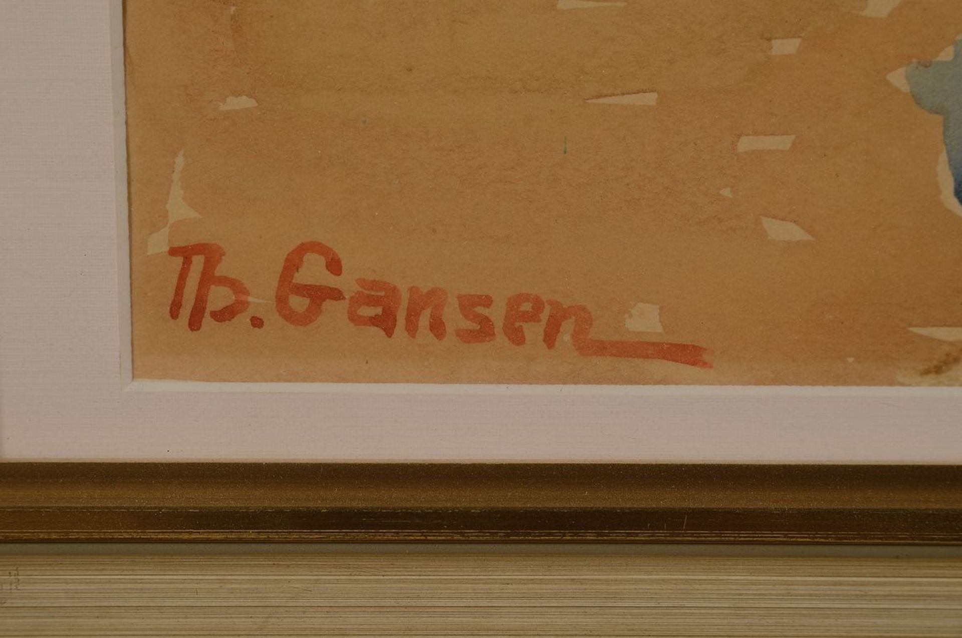 Theo Gansen, 1887 Lebach-1956, Studium an den Akademien - Bild 2 aus 3