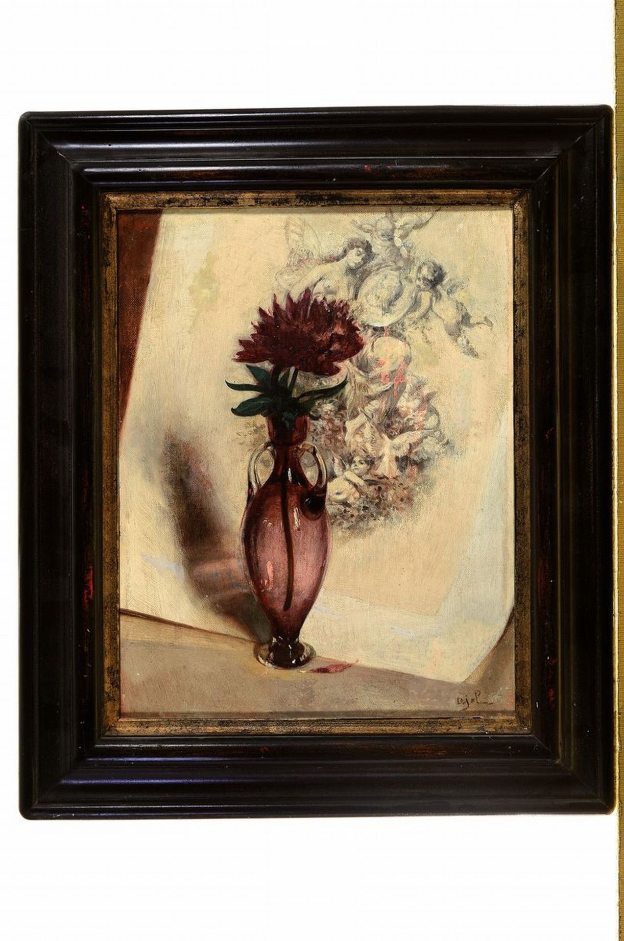 Charles Pierre Pajol, 1812-1891, Stillleben mit Blume in - Bild 3 aus 3