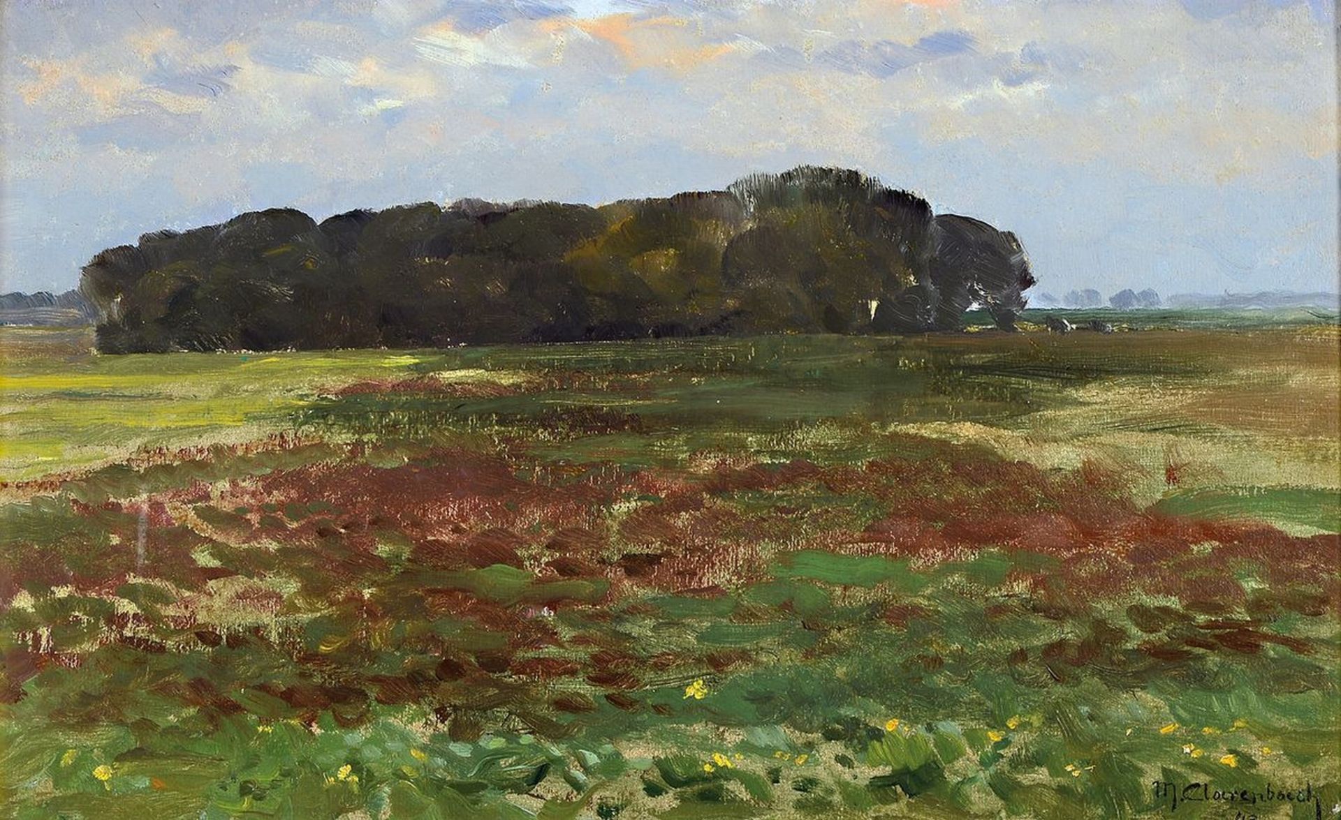 Max Clarenbach, 1880 Neuss-1952 Wittlaer, Landschaft bei