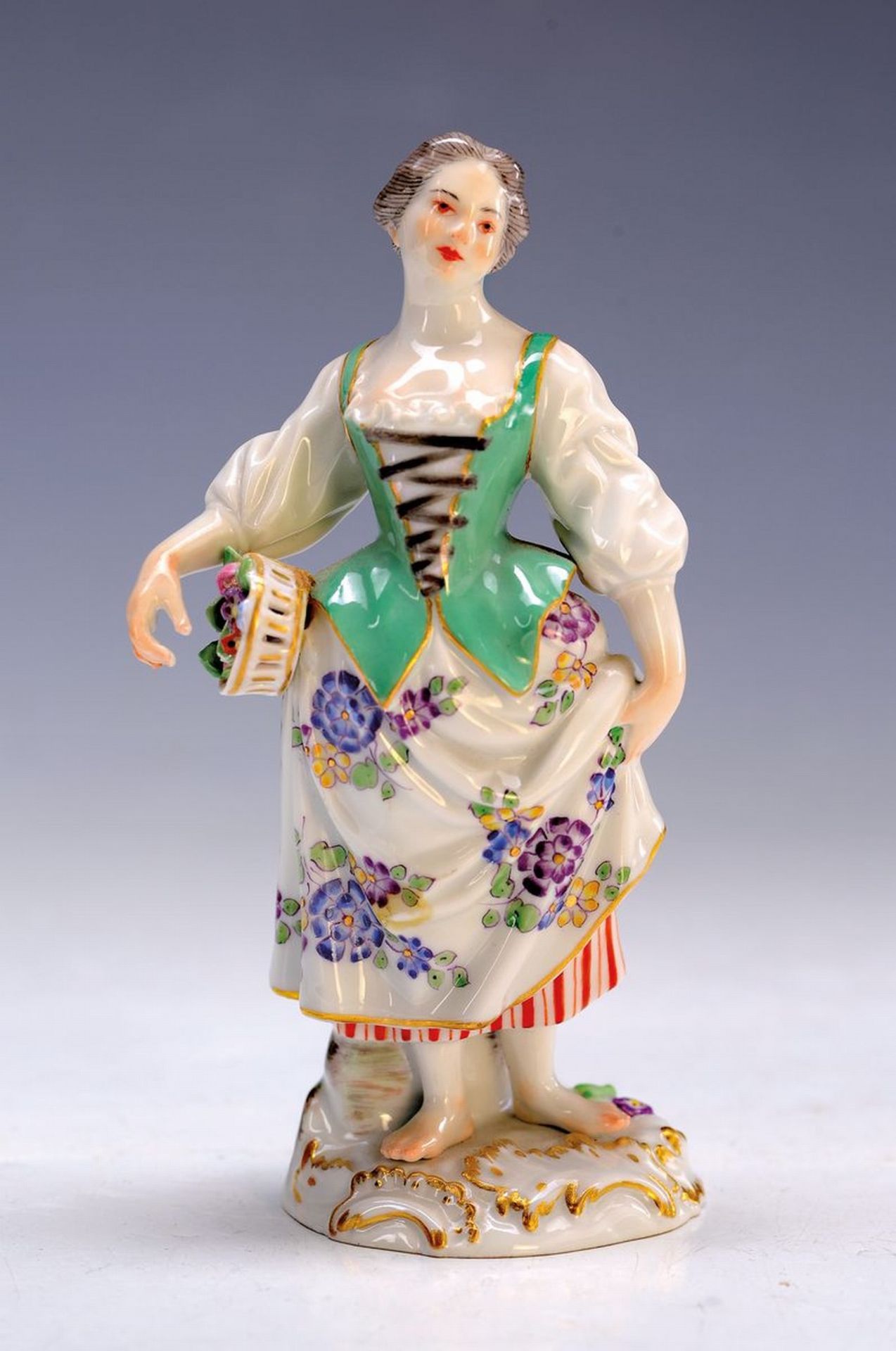 Porzellanfigur, Meissen, um 2. Hälfte, 20. Jh.,