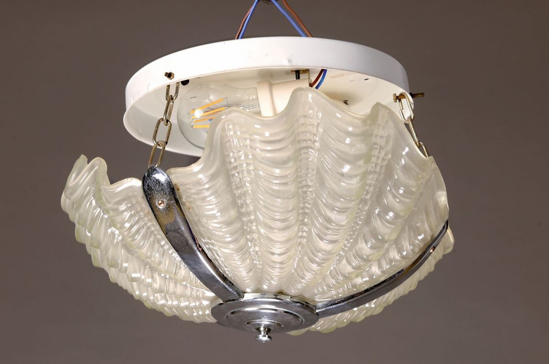 Deckenlampe, wohl Frankreich 30/40er, Jahre, in - Image 2 of 2