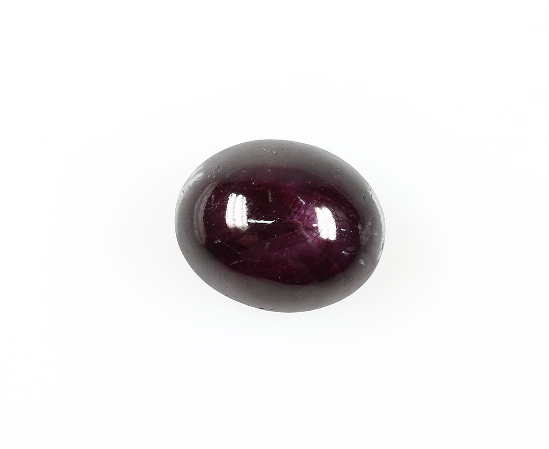 Loser Sternrubin ca. 44.52 ct, ovaler Cabochon