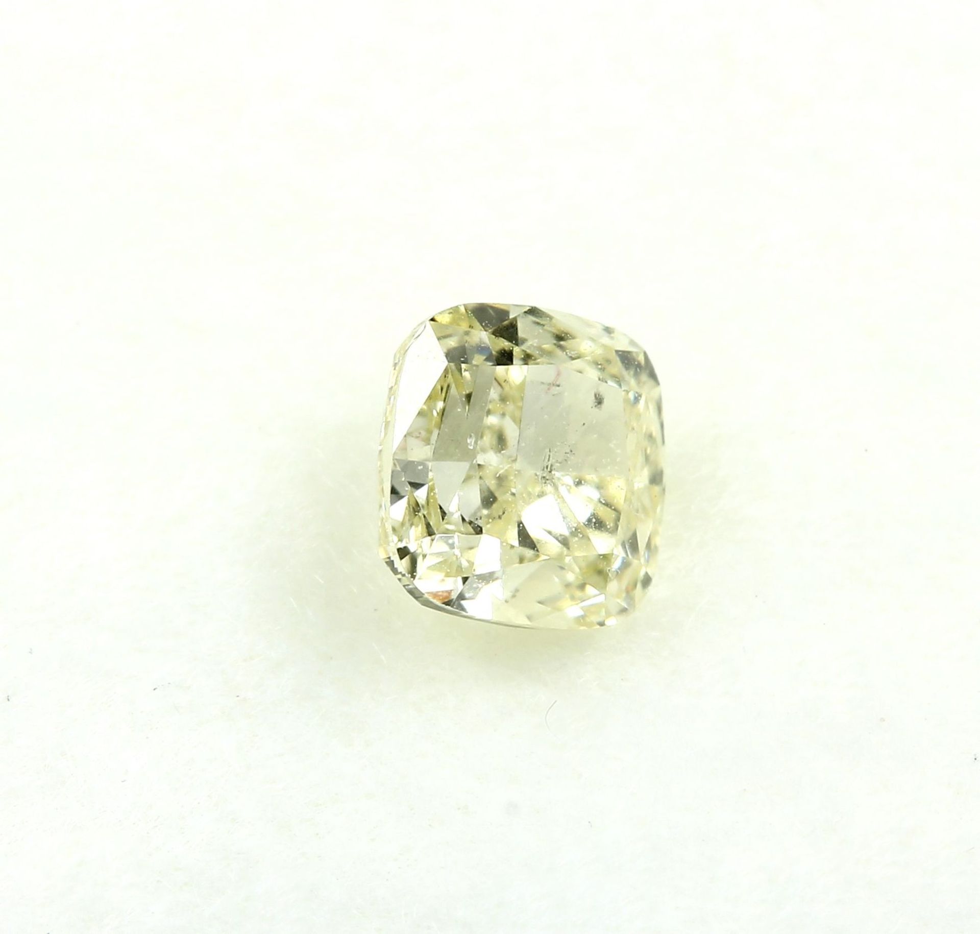 Loser Diamant, 0.61 ct Natural fancy yellow/si2, - Image 3 of 3