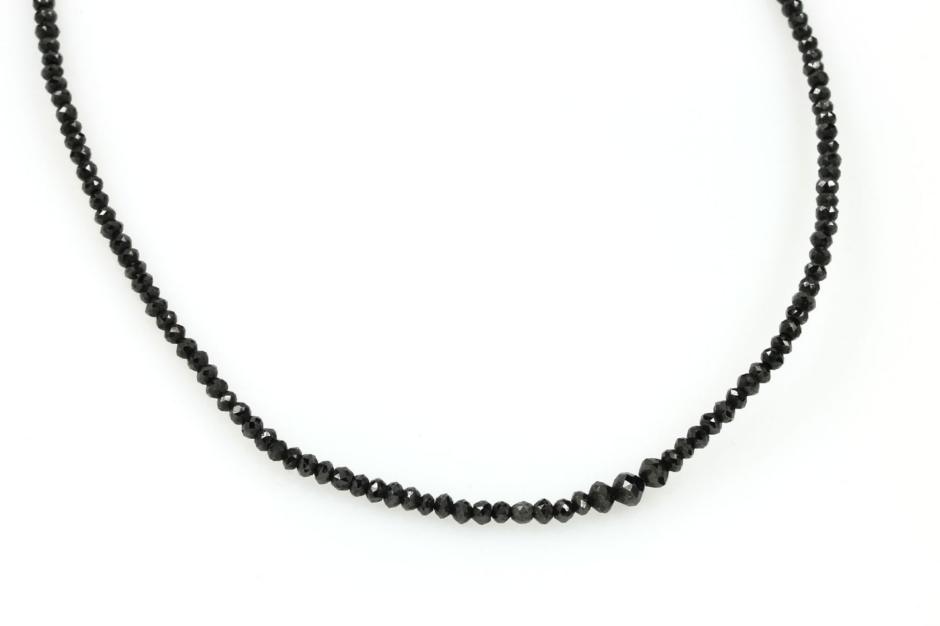 Collier mit Diamanten, Karabinerschließe GG 585/000,