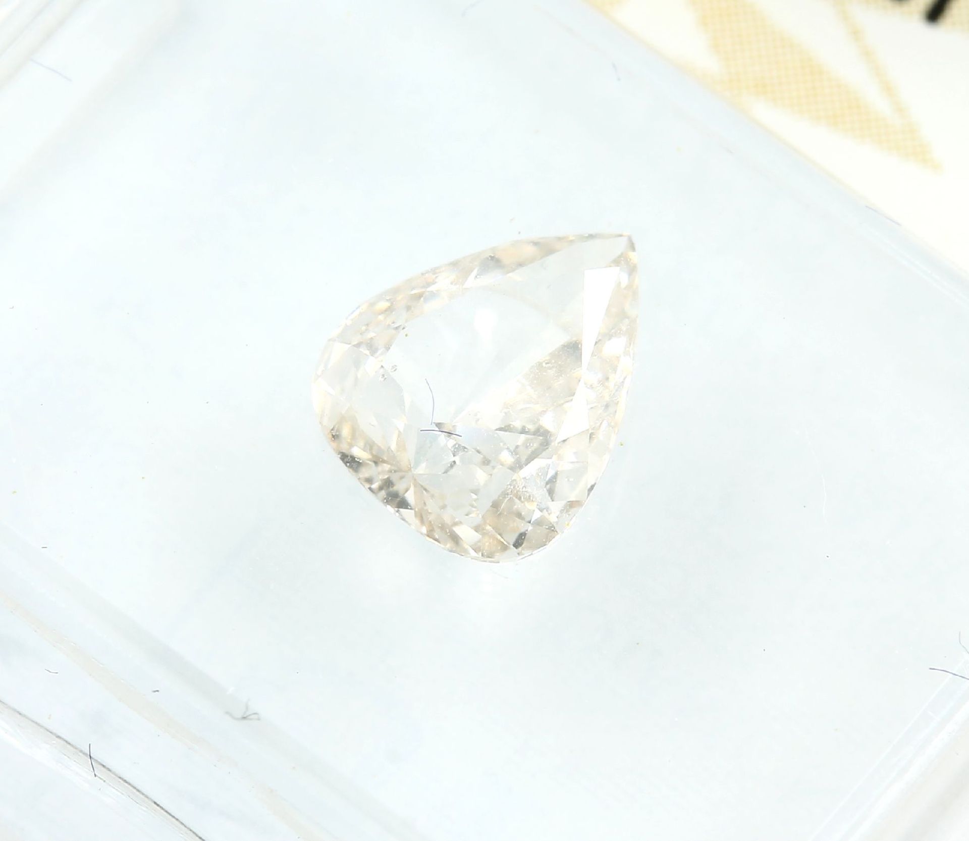 Loser Diamant, 0.73 ct get.Weiß (L)/si2, ca. 7.13 x 6.02 - Image 3 of 3