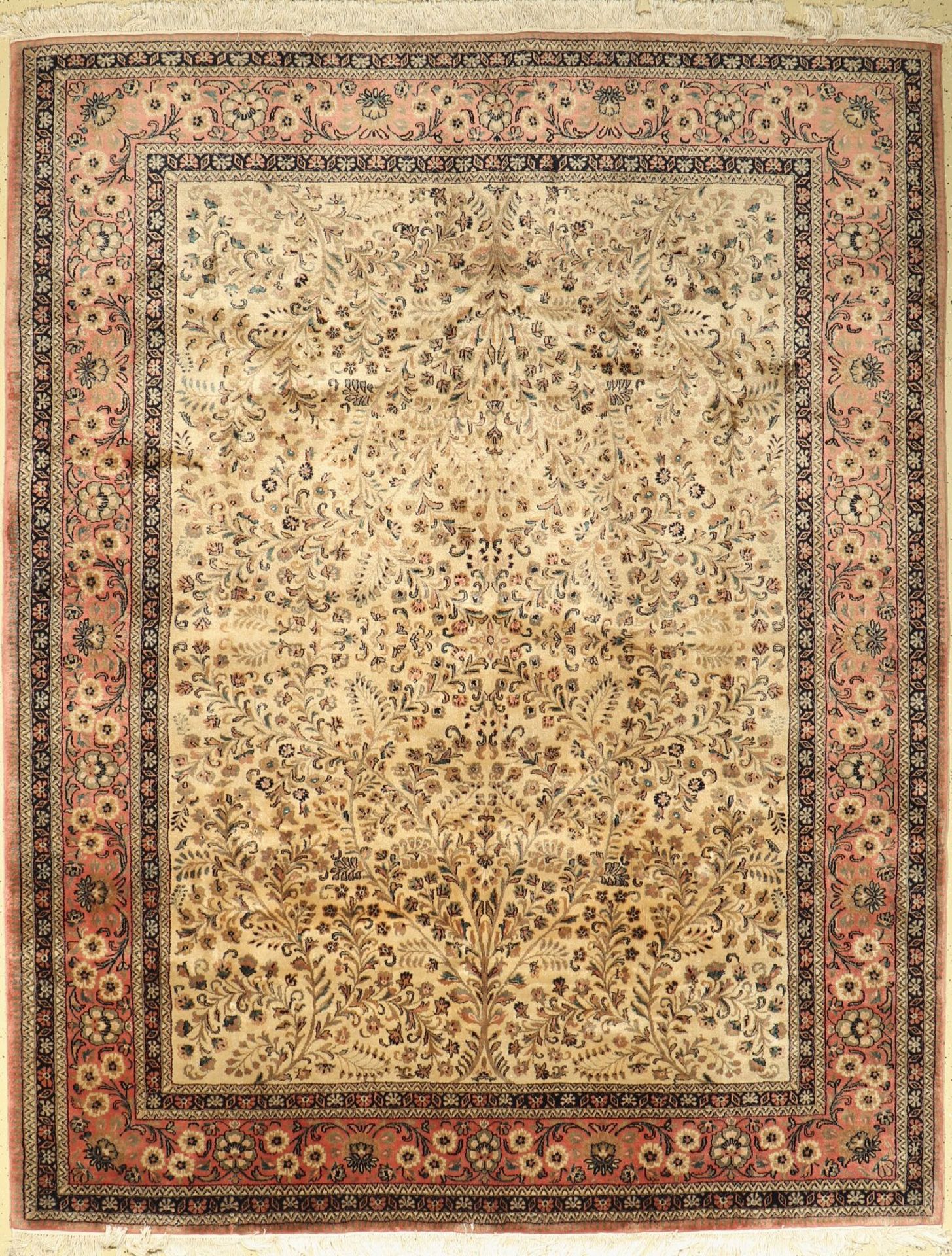 Sarogh Kork, Indien, ca. 50 Jahre, Korkwolle, ca. 304 x