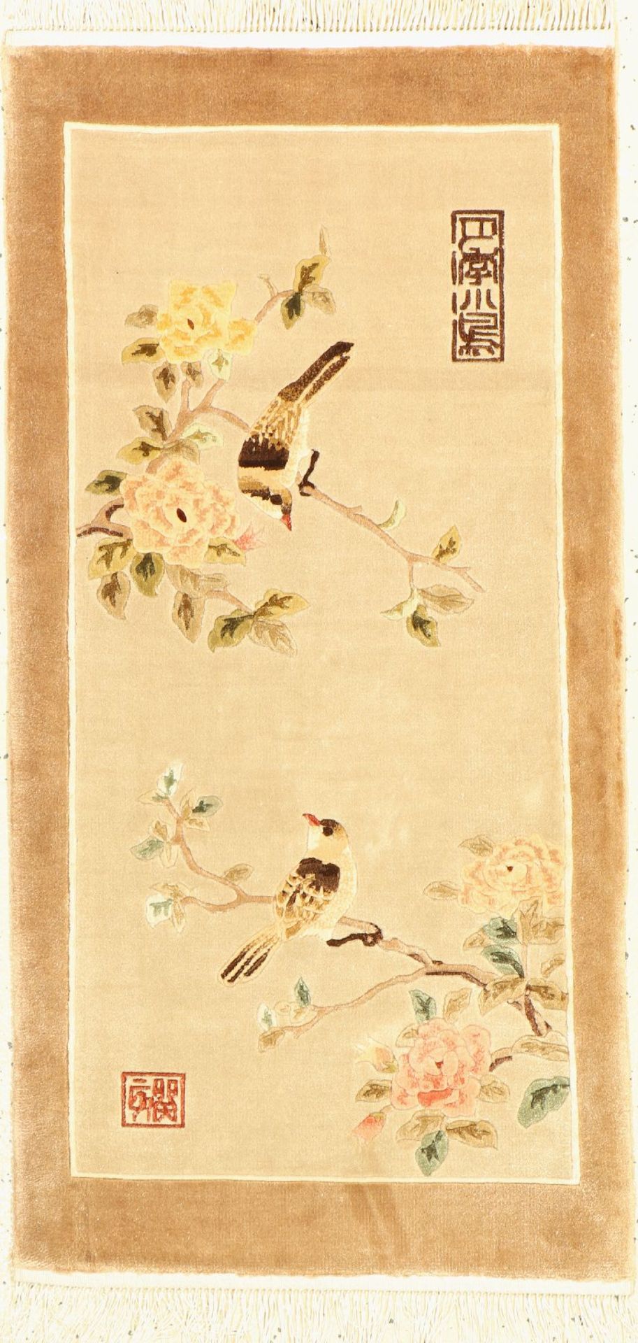 China Seide, ca. 30 Jahre, reine Naturseide, ca. 93 x 47