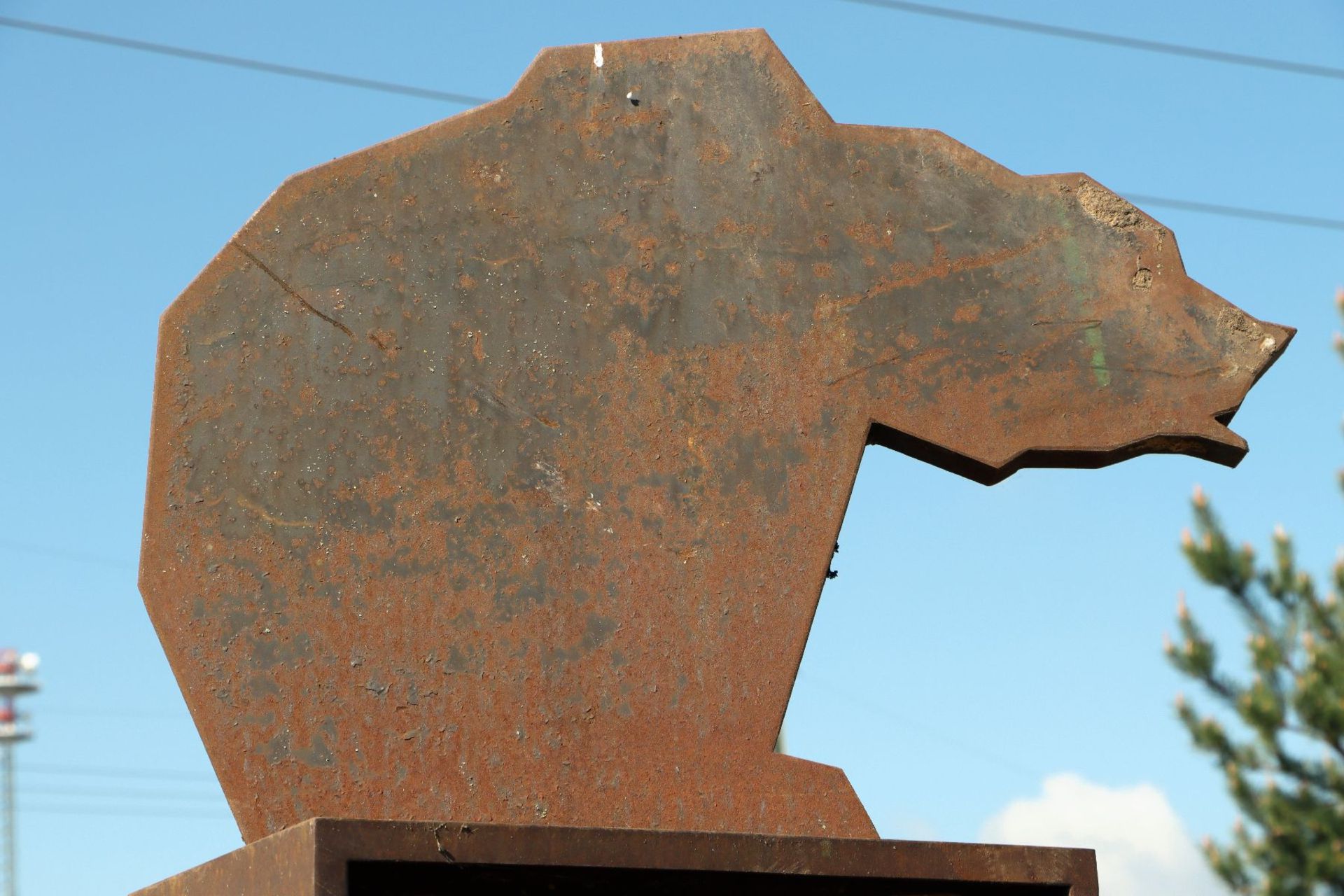 Skulptur, Andreas Helmling, Eisen/Metall, gesenkter Kopf, - Image 2 of 2