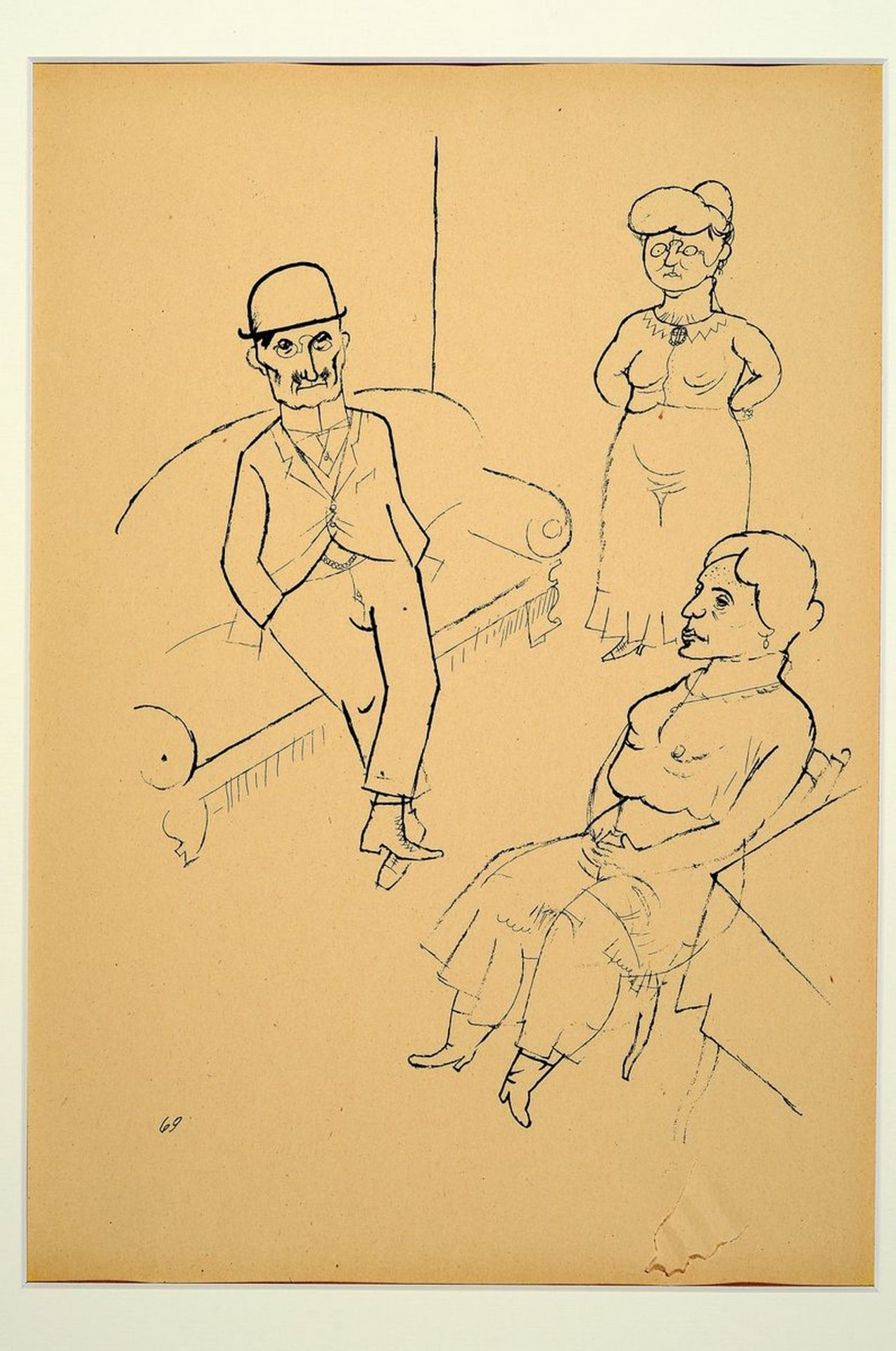 George Grosz, 1893-1959, Konvolut aus 3 Blättern, Verlag: - Image 10 of 10