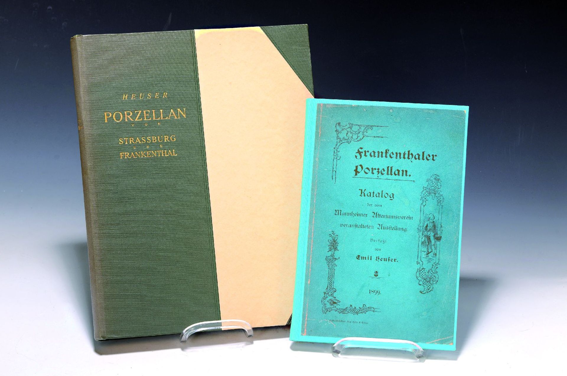 Emil Heuser: zwei Bücher zu Frankenthaler Porzellan, 1)