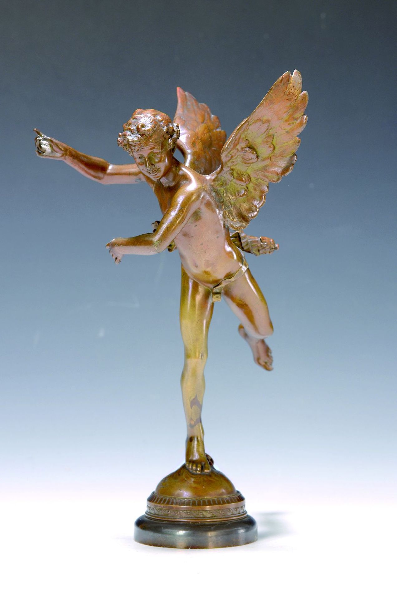 Bronzeskulptur von Adolphe Itasse, 1830-1893, Amor mit