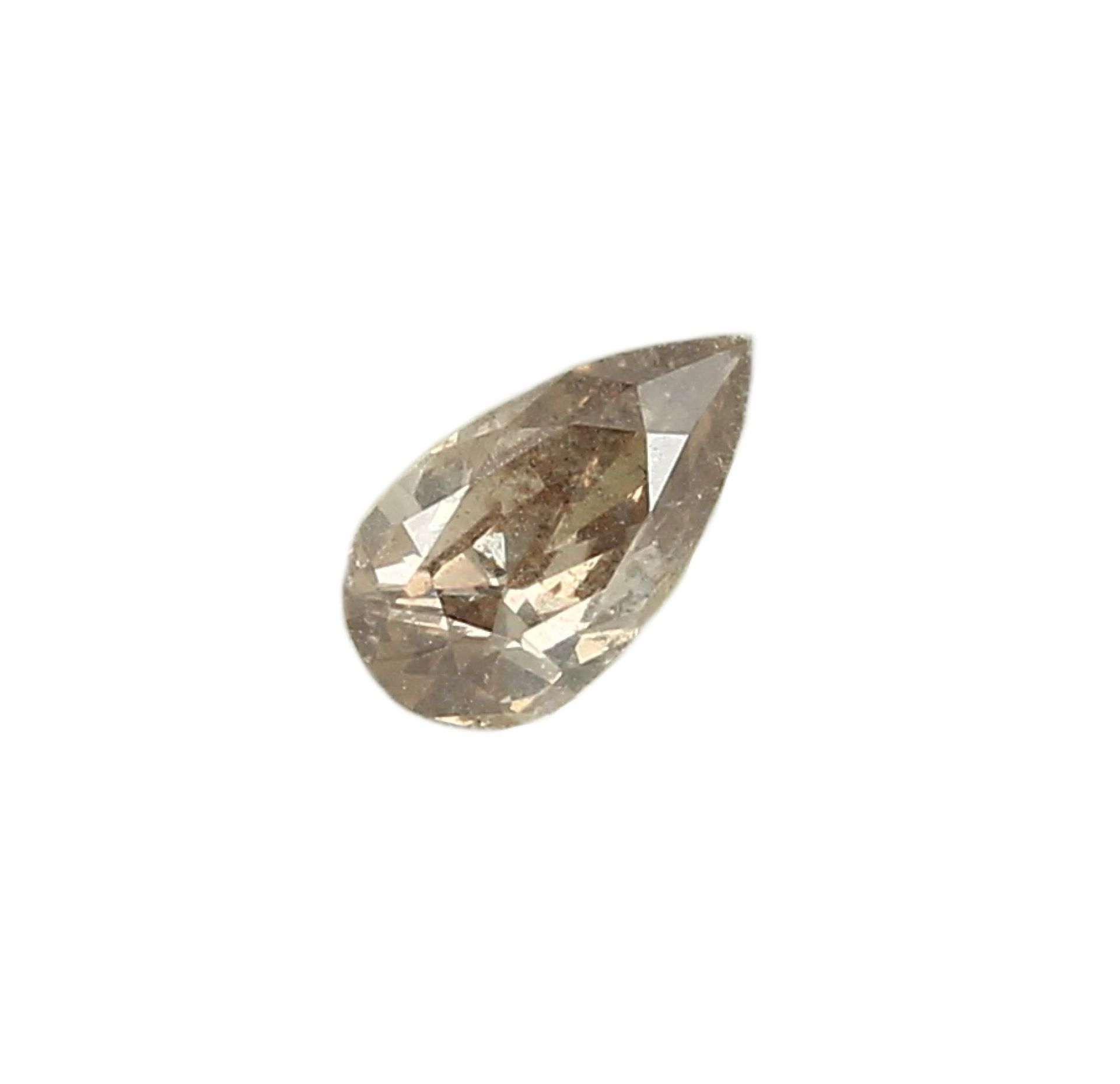 Loser Diamant-Tropfen 1.00 ct natural fancy Brown-Orange,