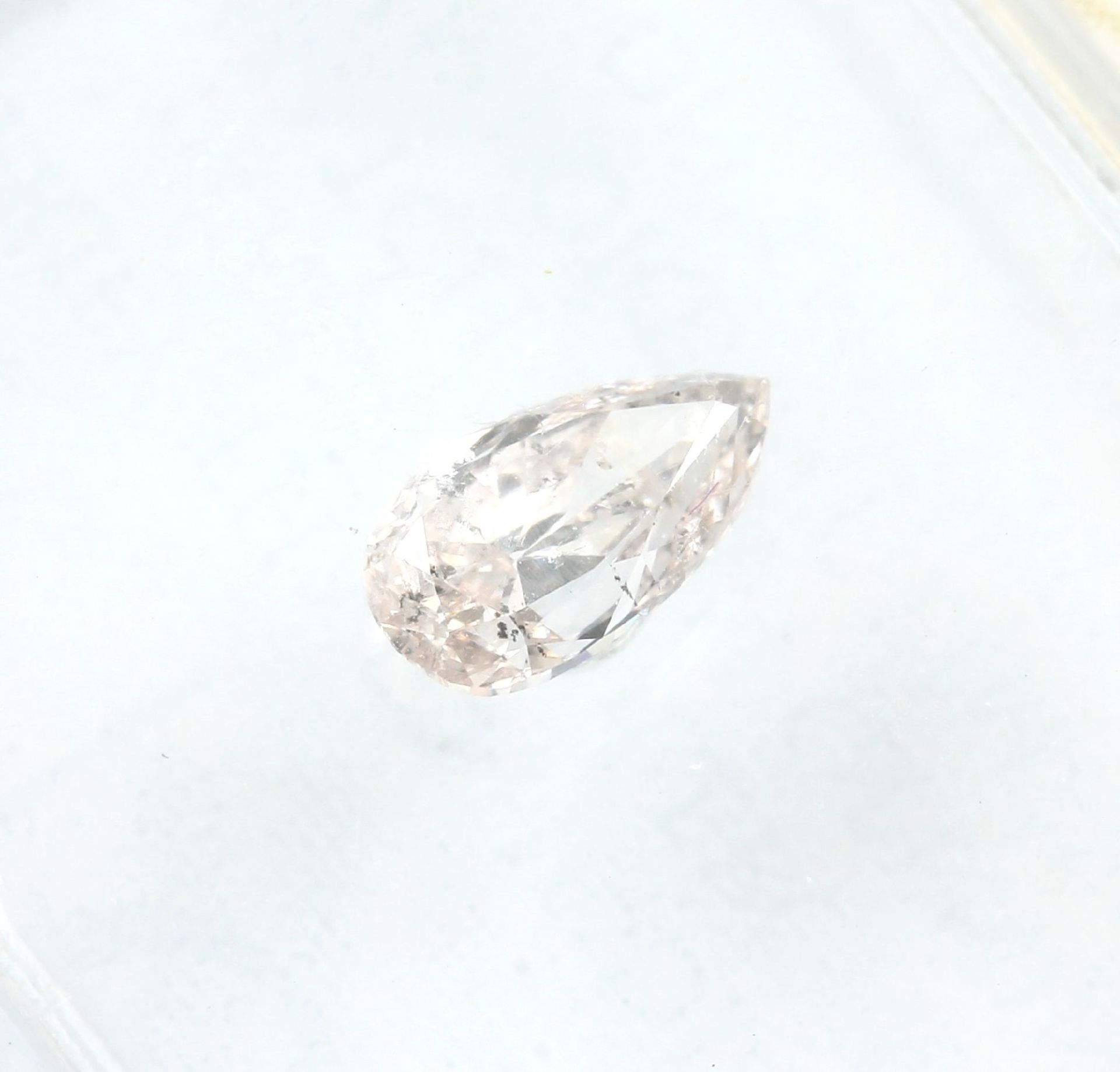 Eingeschweißter Diamant-Tropfen 0.27 ct natural light - Image 3 of 4