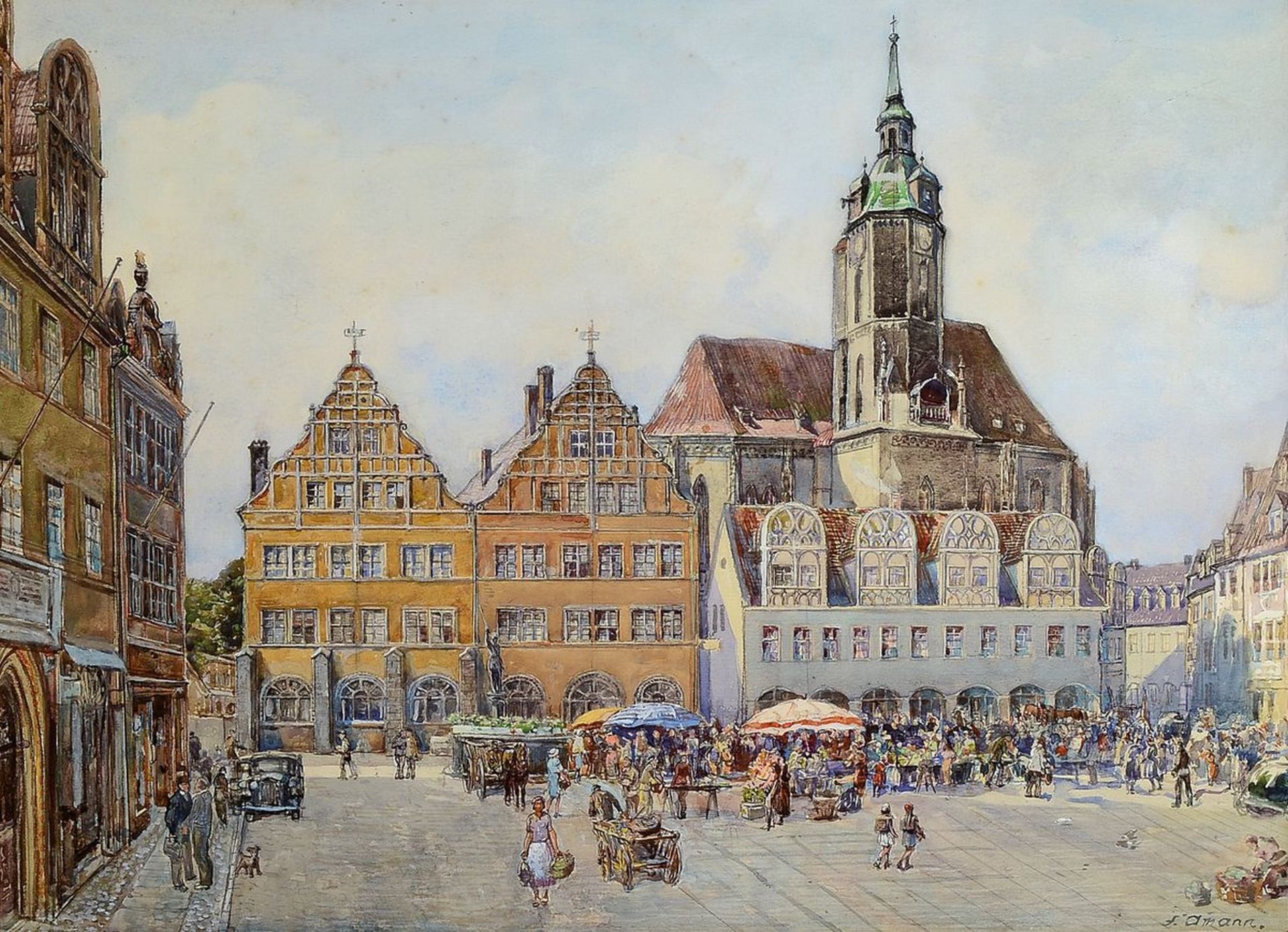 Fritz Amann, 1878 Gera-Untermhaus bis 1969 Naumburg,