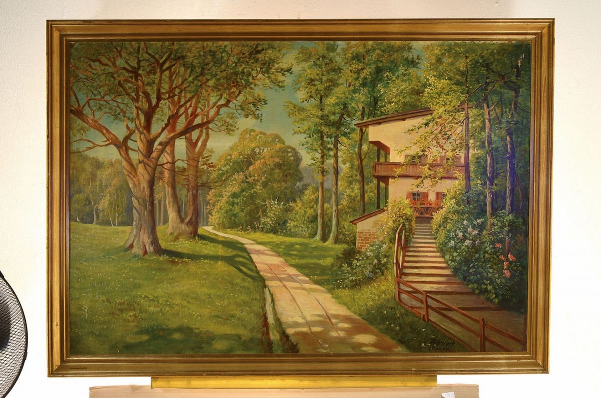 H. Sievert, Kassel, erste Hälfte 20. Jh.,  Parklandschaft - Bild 3 aus 3