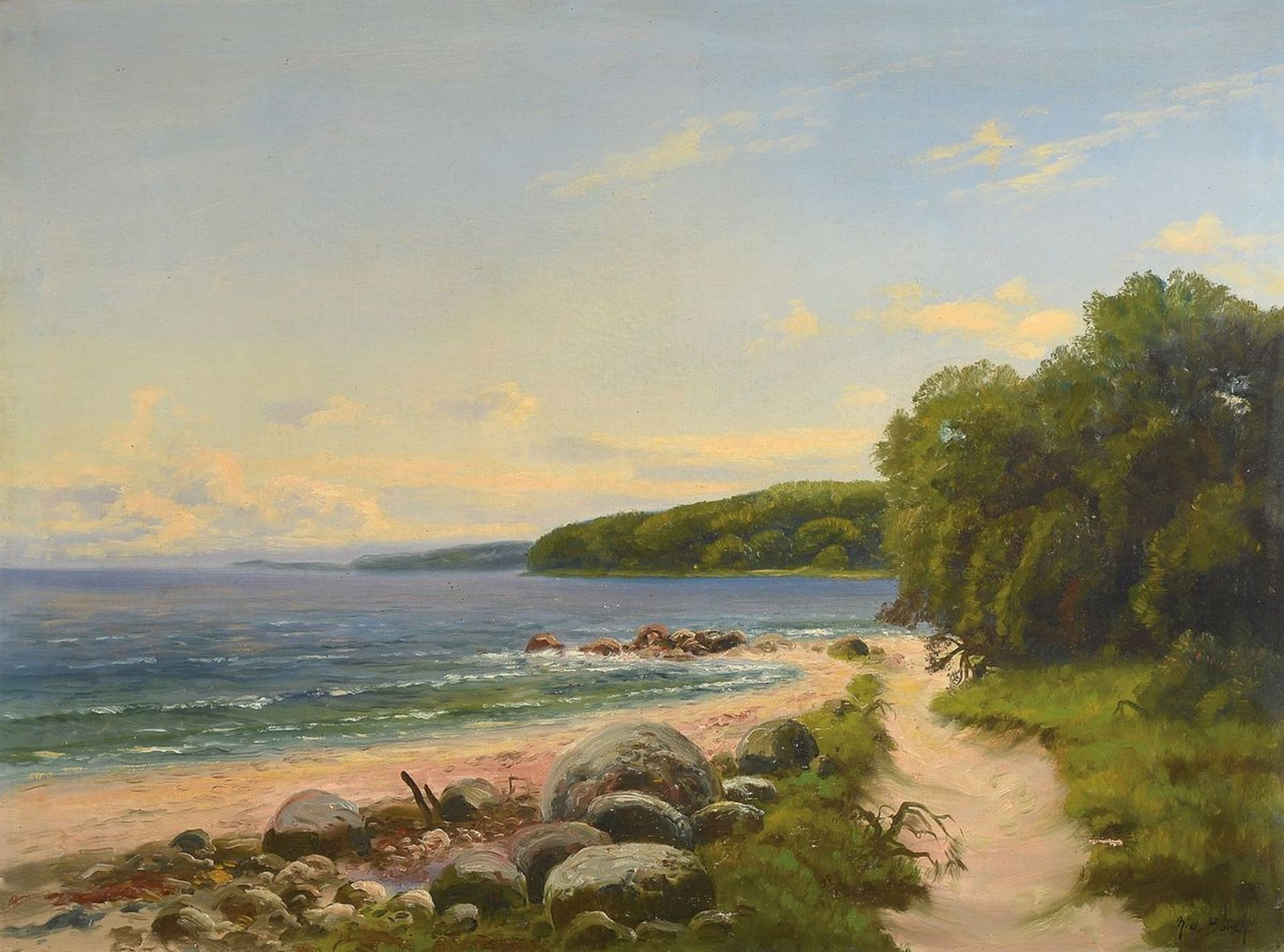 Niels Borch, dänischer Maler, erste Hälfte 20. Jh.,