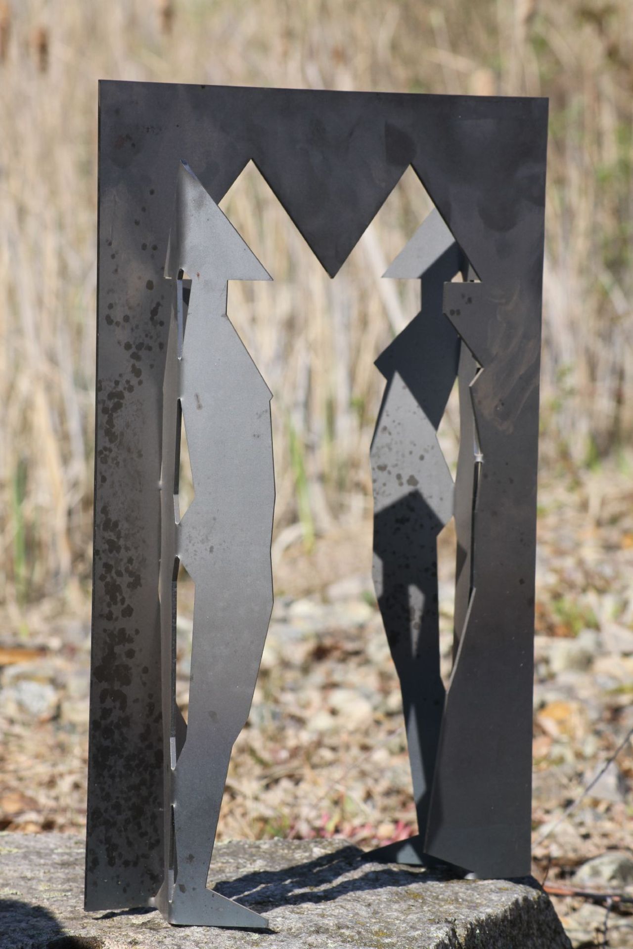 Skulptur, Andreas Helmling, Eisen/Metall, 2 u. 3