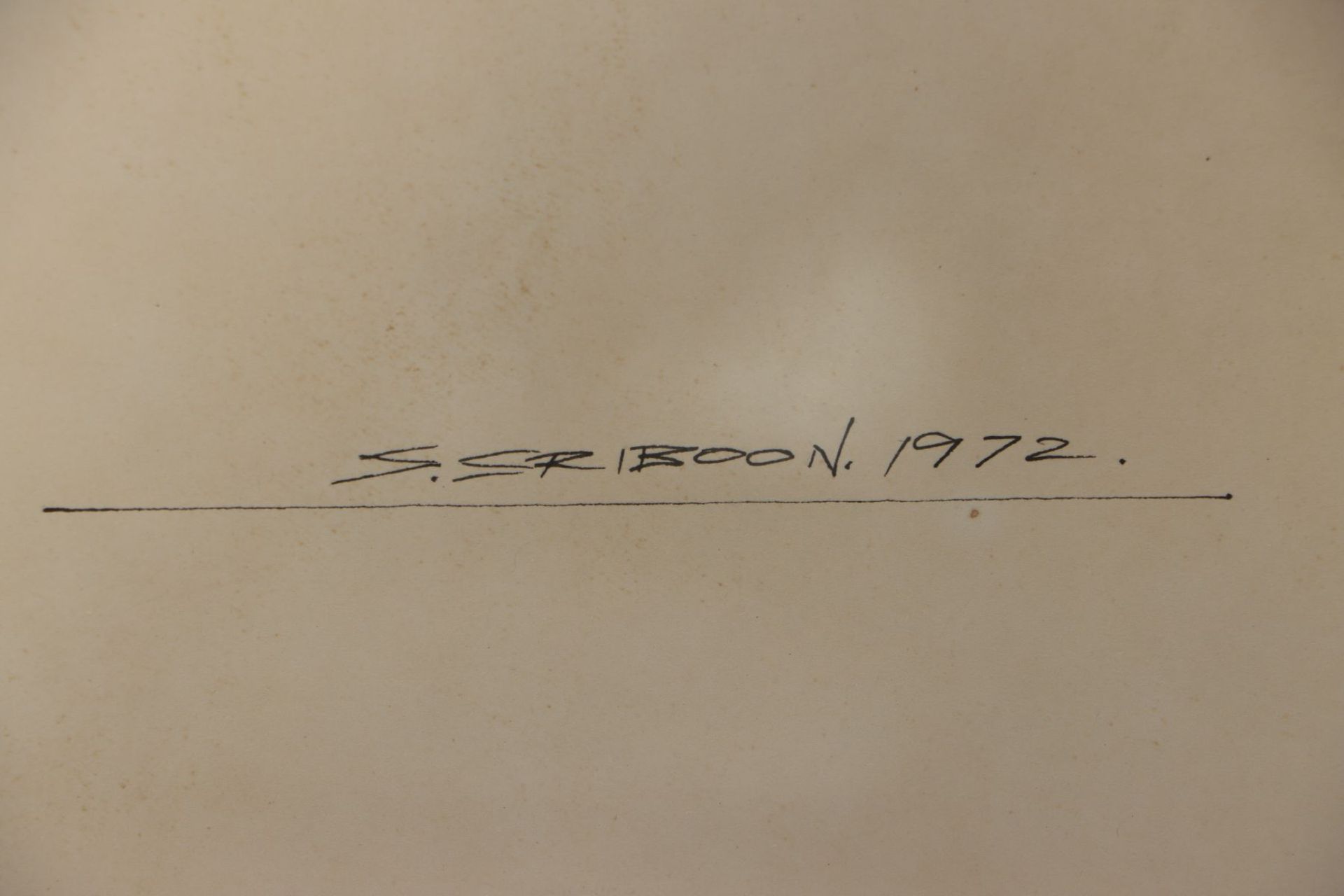 Bild, Signatur: S.Sriboon, datiert 1972, im Holzrahmen - Image 2 of 2