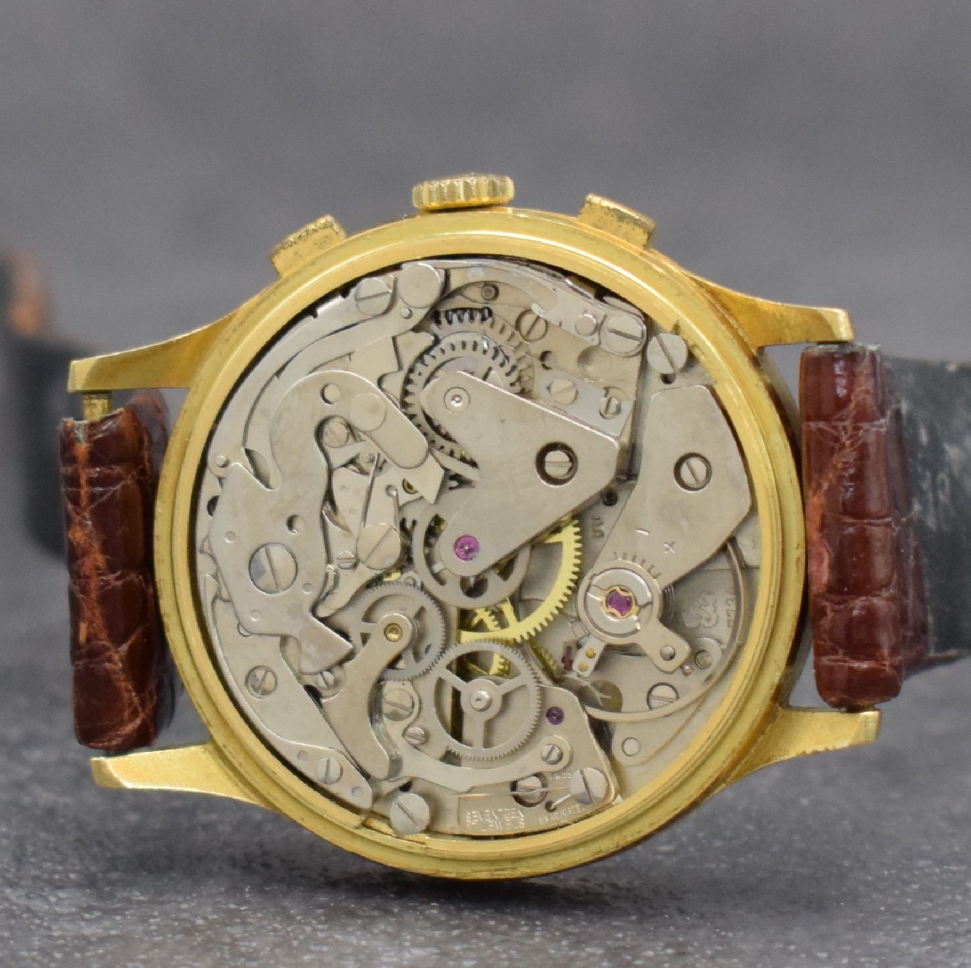 CHRONOSWISS Herrenarmbanduhr mit Chronograph, Mondphase & - Image 7 of 8