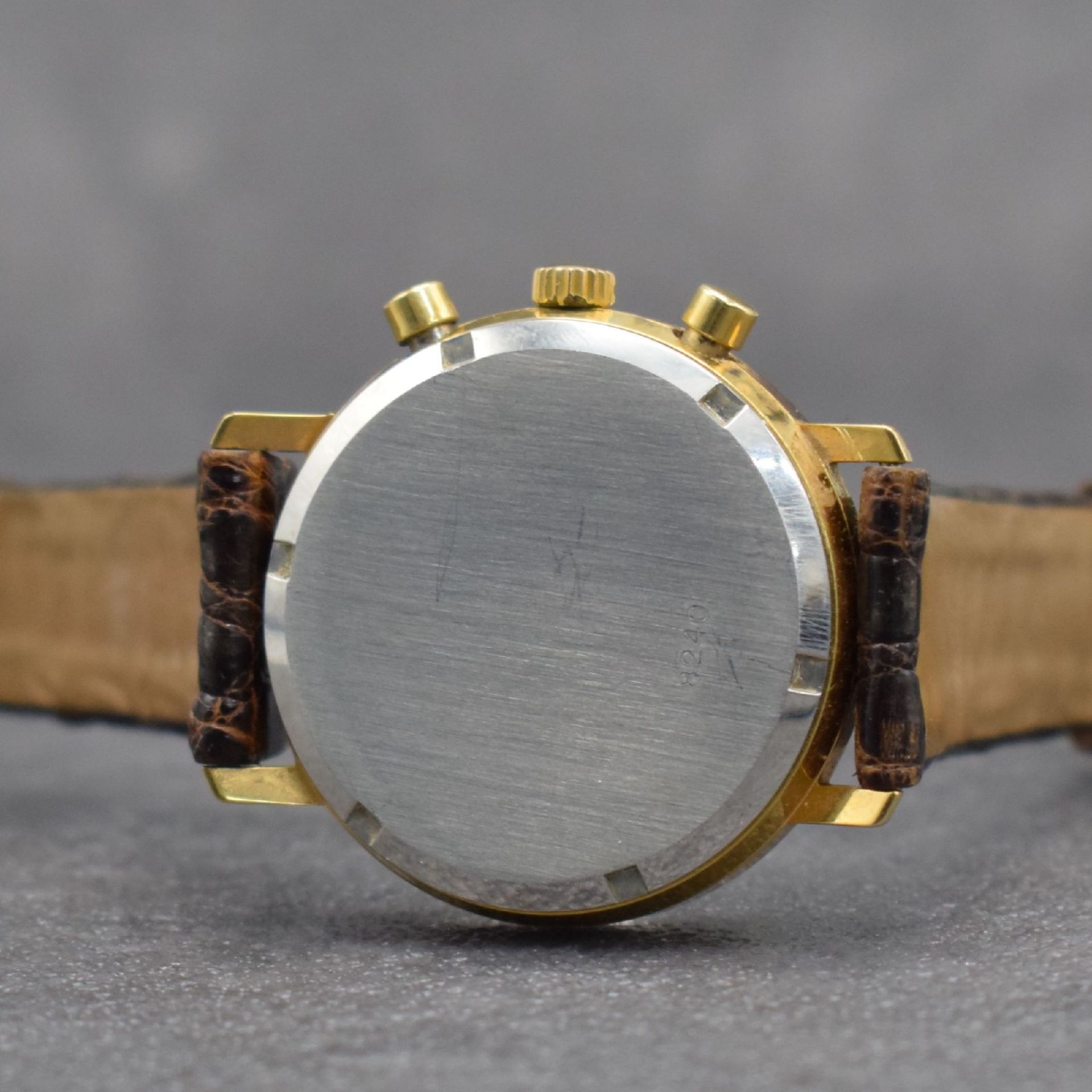 AERO WATCH vergoldeter Herrenchronograph mit Mondphase, - Image 7 of 9