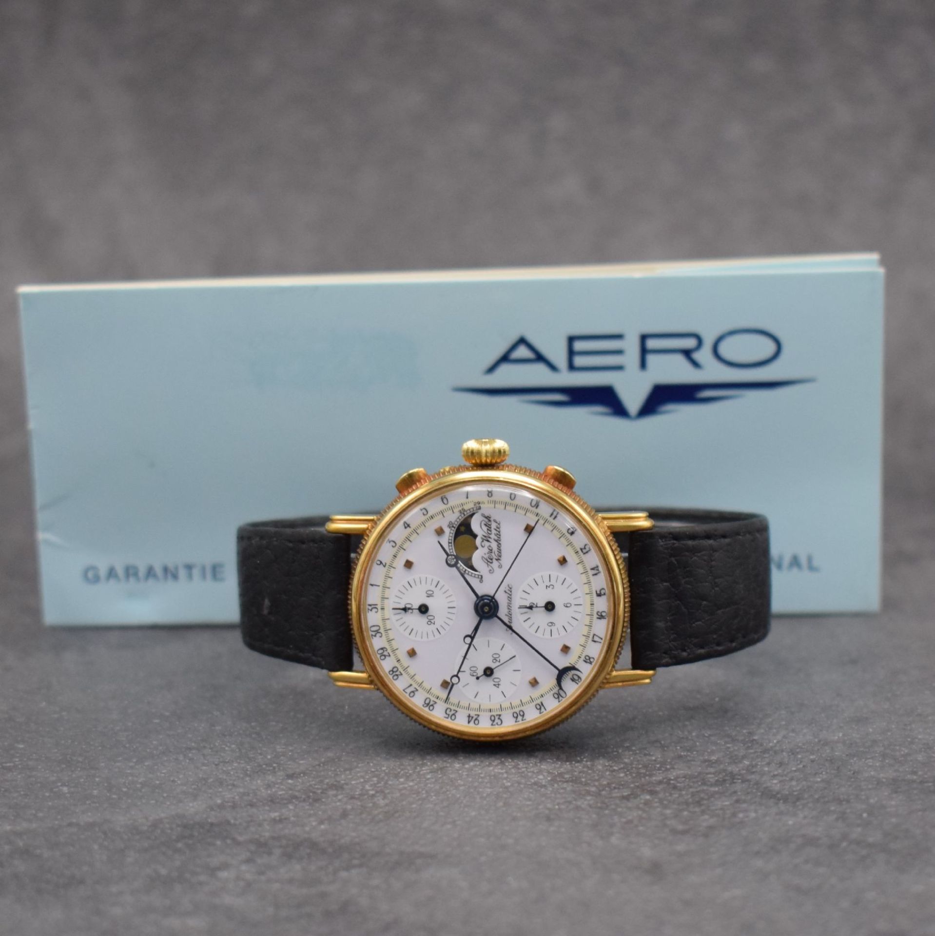 AERO WATCH Neuchatel Herrenarmbanduhr mit Chronograph, - Image 8 of 8