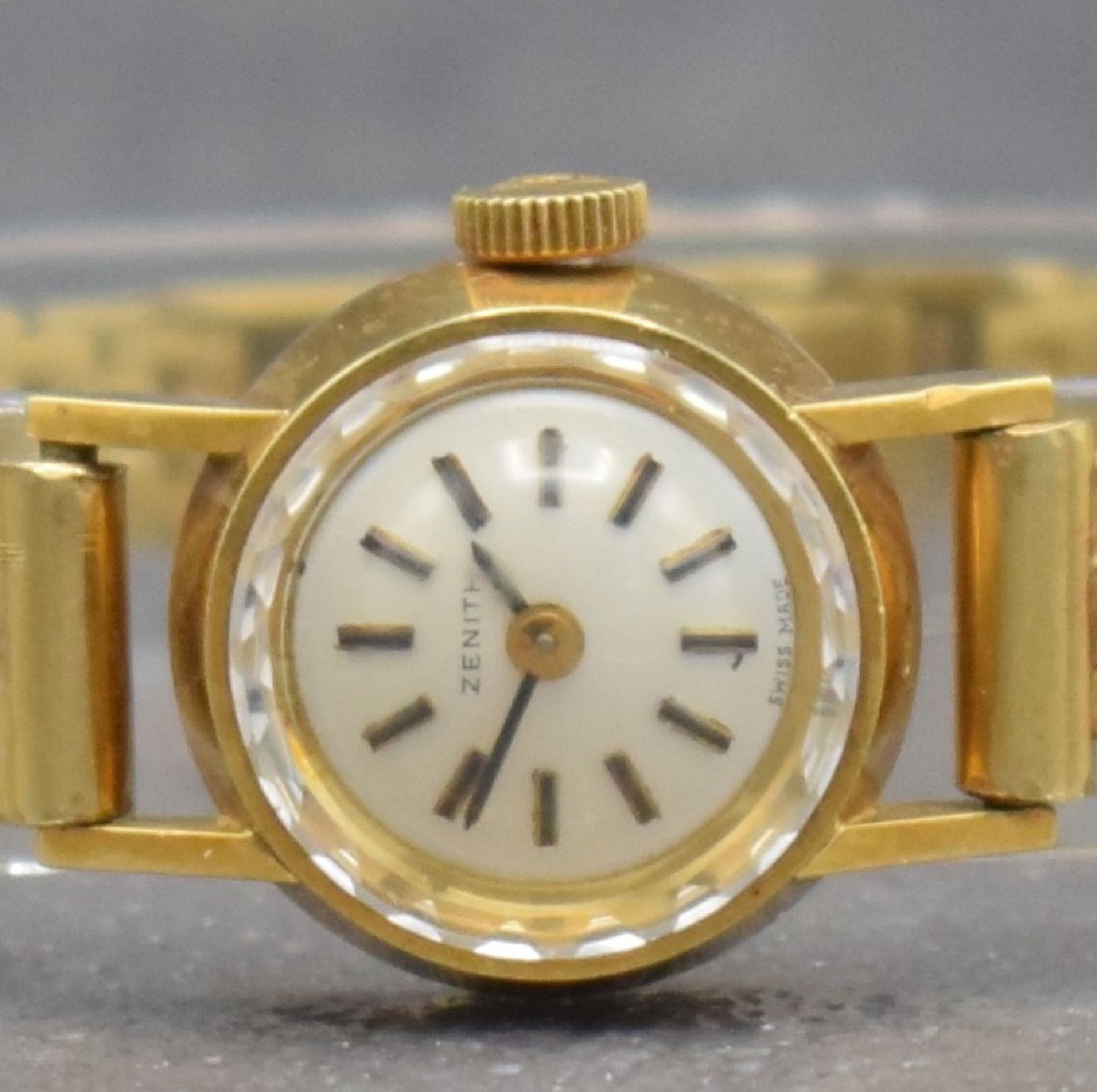 ZENITH Damenarmbanduhr in GG 750/000 mit neutralem Band in - Bild 2 aus 7