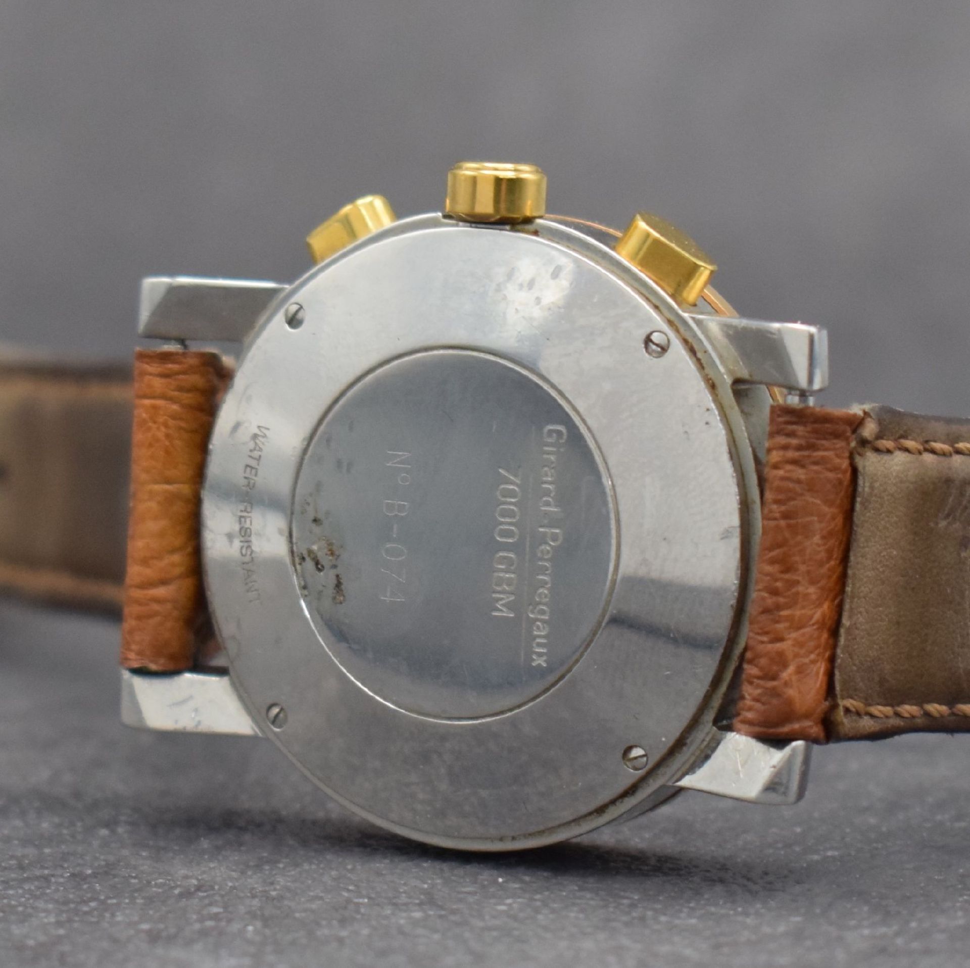 GIRARD PERREGAUX Herrenchronograph in Stahl un18k Rotgold, - Image 6 of 6