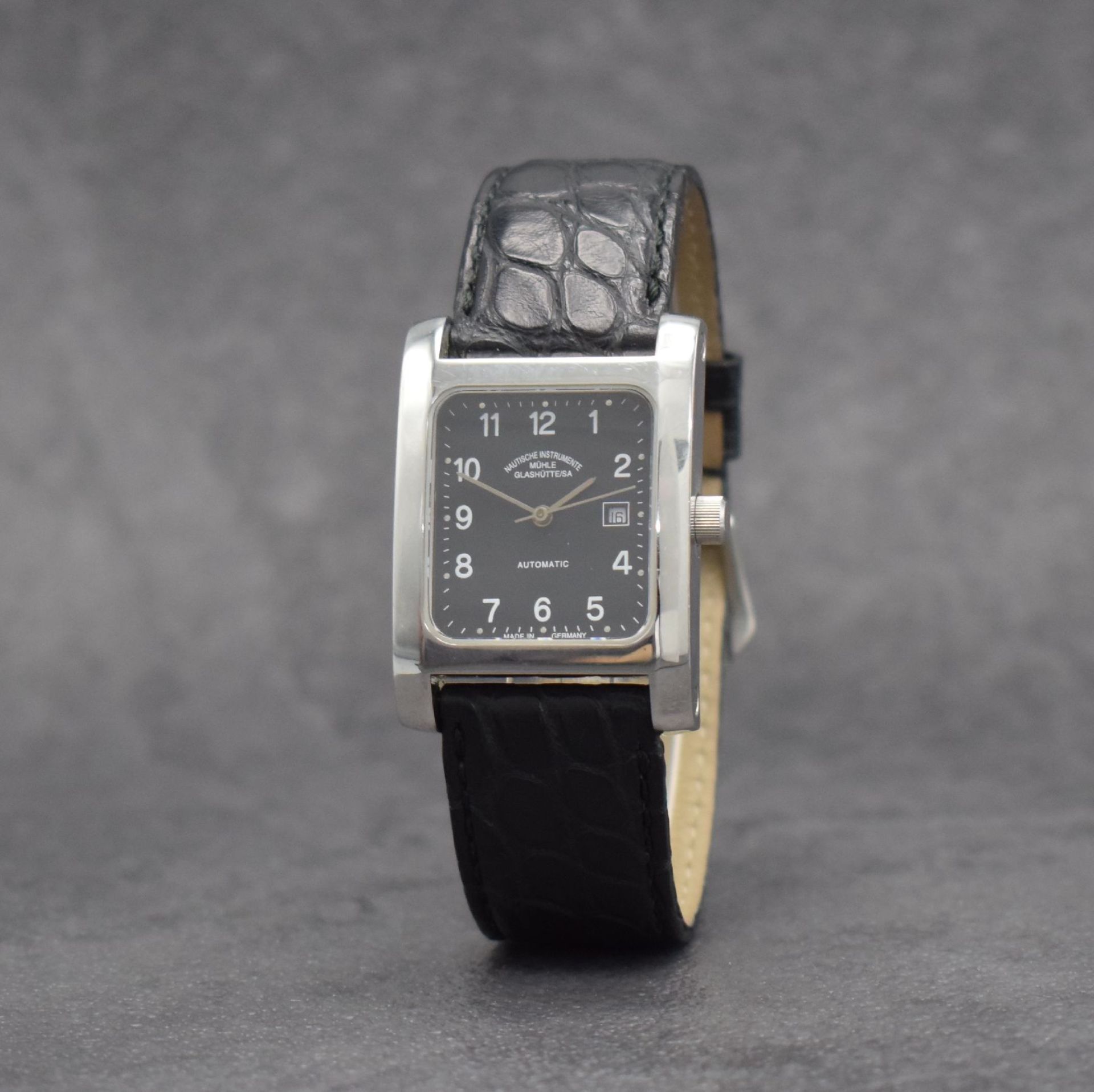 LONGINES / MÜHLE GLASHÜTTE 2 rechteckige Armbanduhren in - Bild 8 aus 11