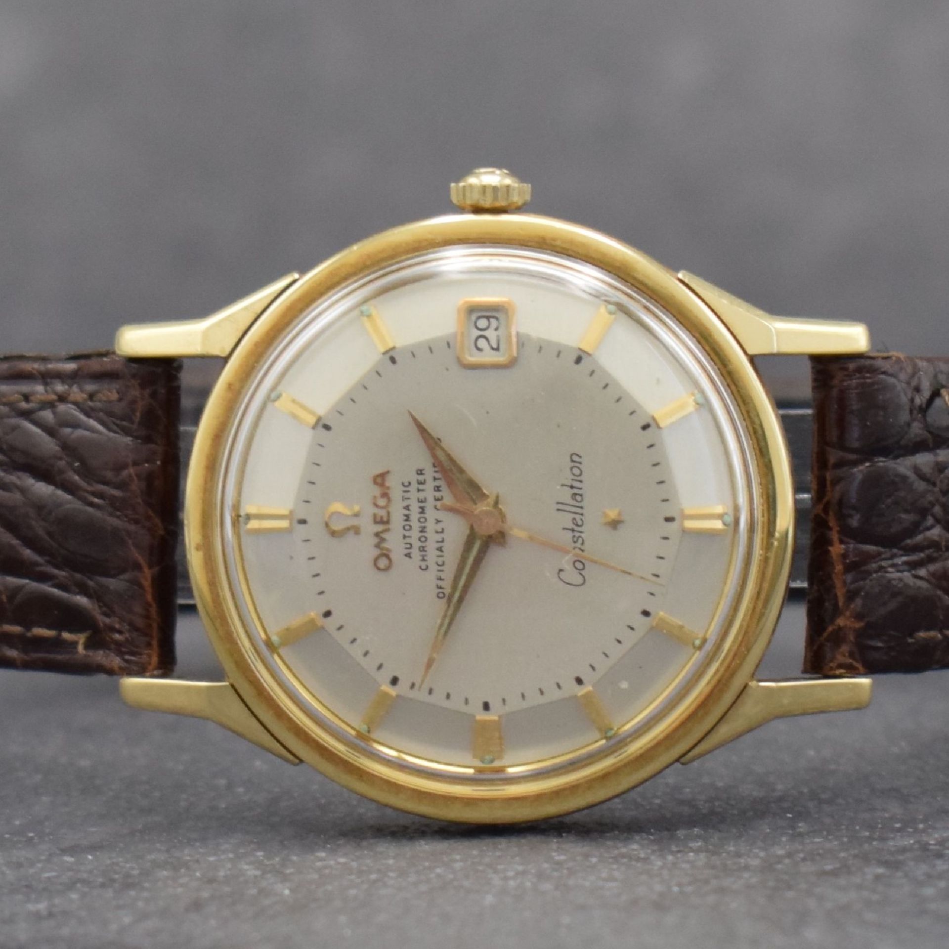 OMEGA Constellation Herrenarmbanduhr in GG 585/000 - Image 2 of 9