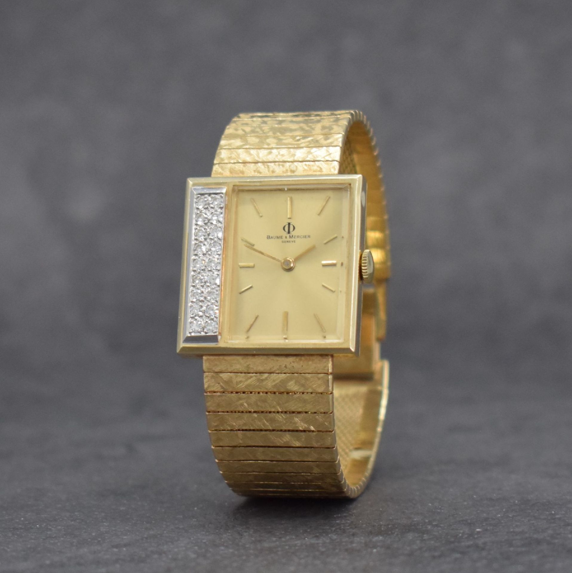 BAUME & MERCIER Damenarmbanduhr in GG 585/000, Schweiz um - Image 3 of 8