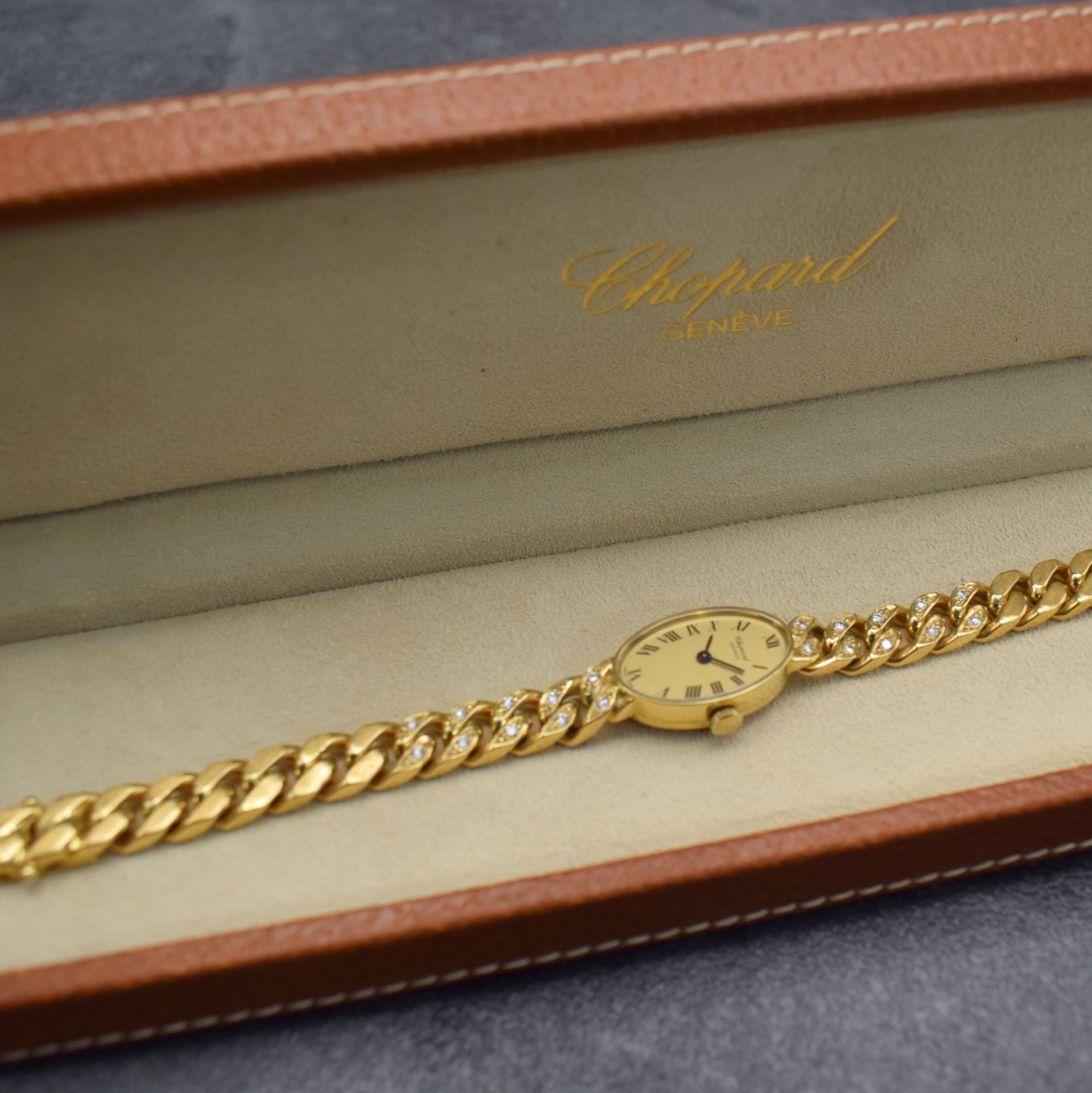 CHOPARD Damenarmbanduhr in GG 750/000,  Schweiz um 1975, - Bild 5 aus 12