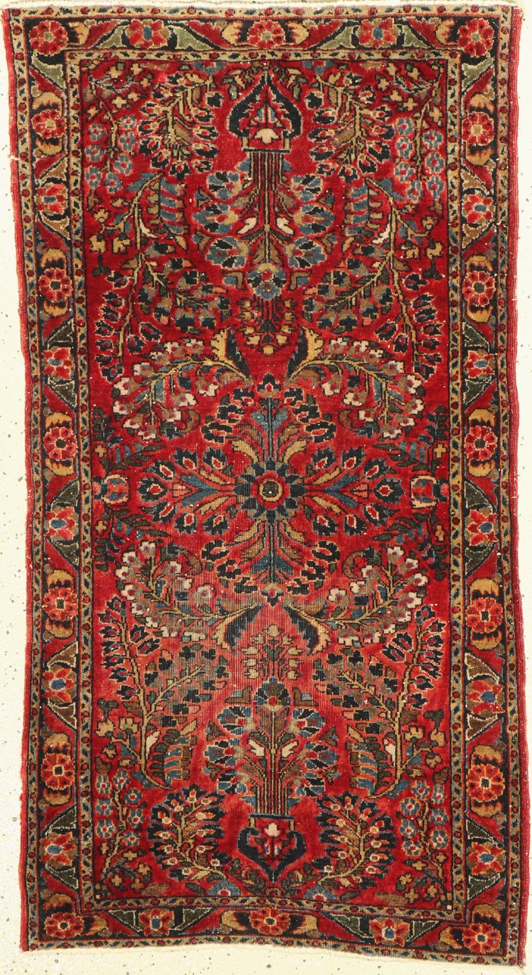 Us Re-Import Sarogh antik,   Persien, um 1910, Wolle auf