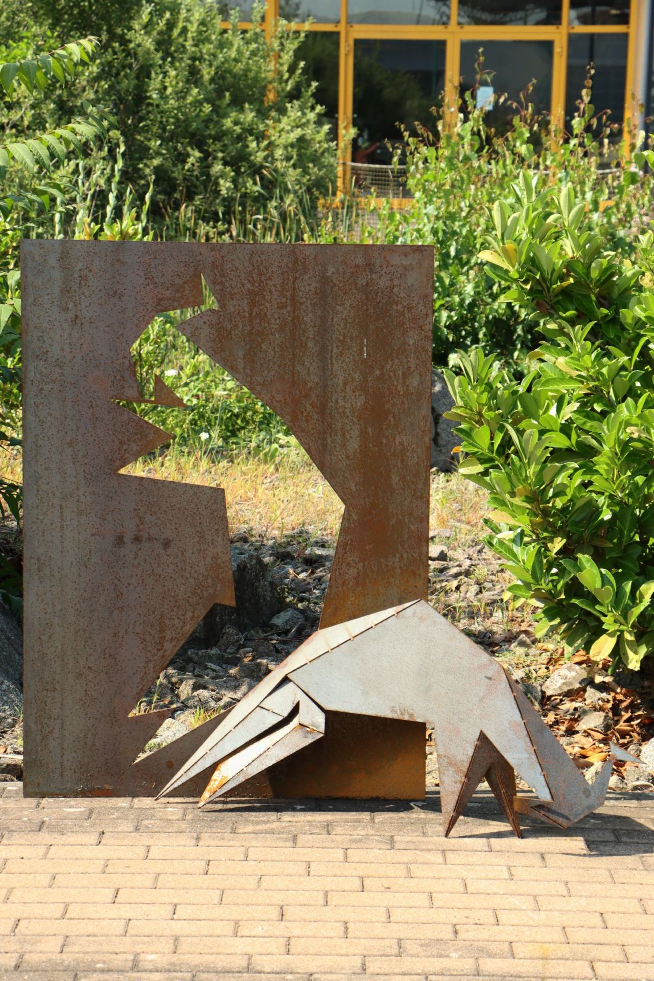Skulptur, Andreas Helmling, Eisen/Metall, Stier in