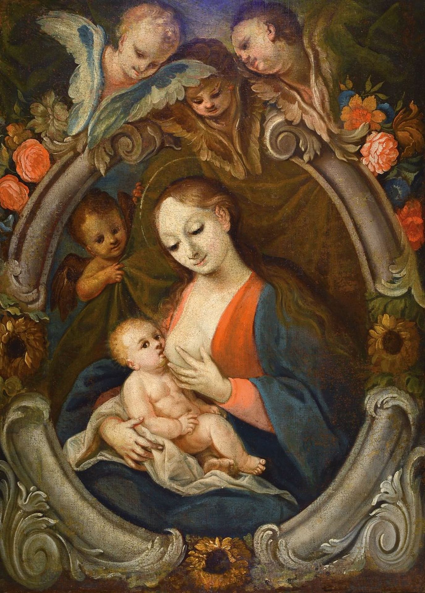 Süddeutscher Künstler, um 1700/1720,  Mutter Gottes