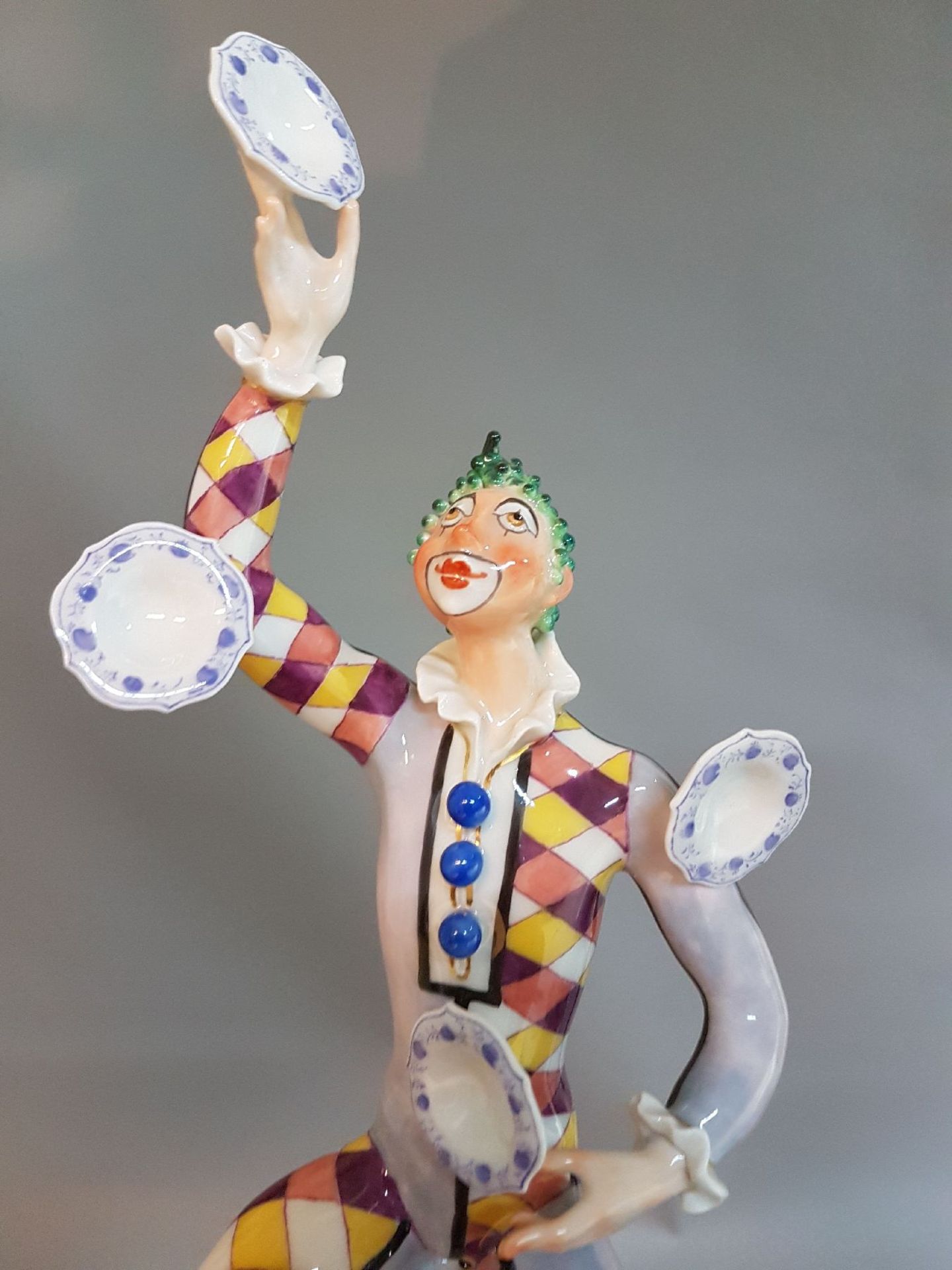 Porzellanfigur, Meissen, 1976, der Jongleur, Entwurf - Image 2 of 11