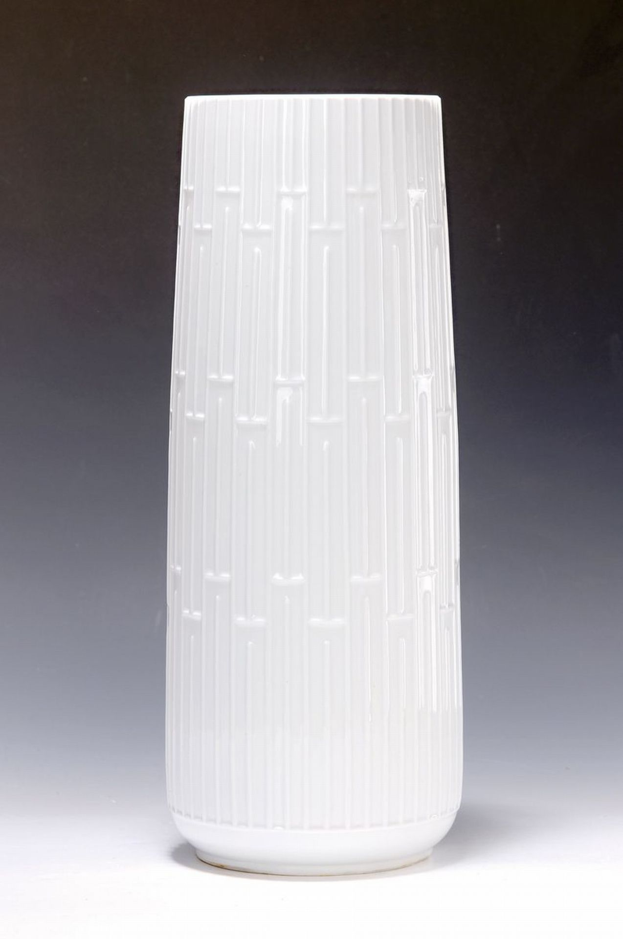 Große Vase, Meissen, 30-40er Jahre, Porzellan, gerillte