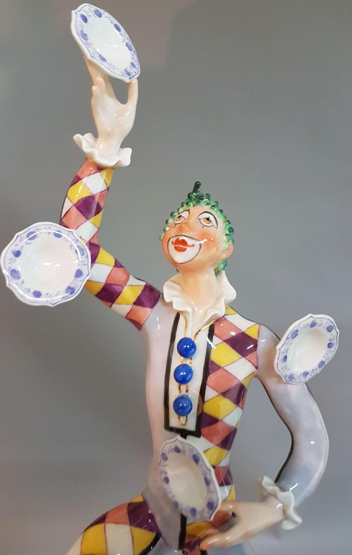 Porzellanfigur, Meissen, 1976, der Jongleur, Entwurf - Image 8 of 11