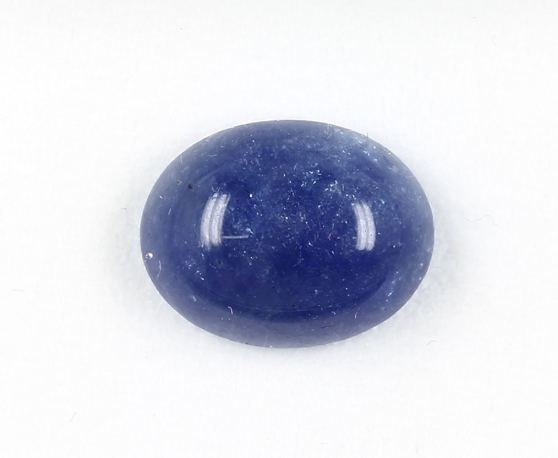 Loser Tansanitcabochon, ca. 11.90 ct,   1.6 x 1.2