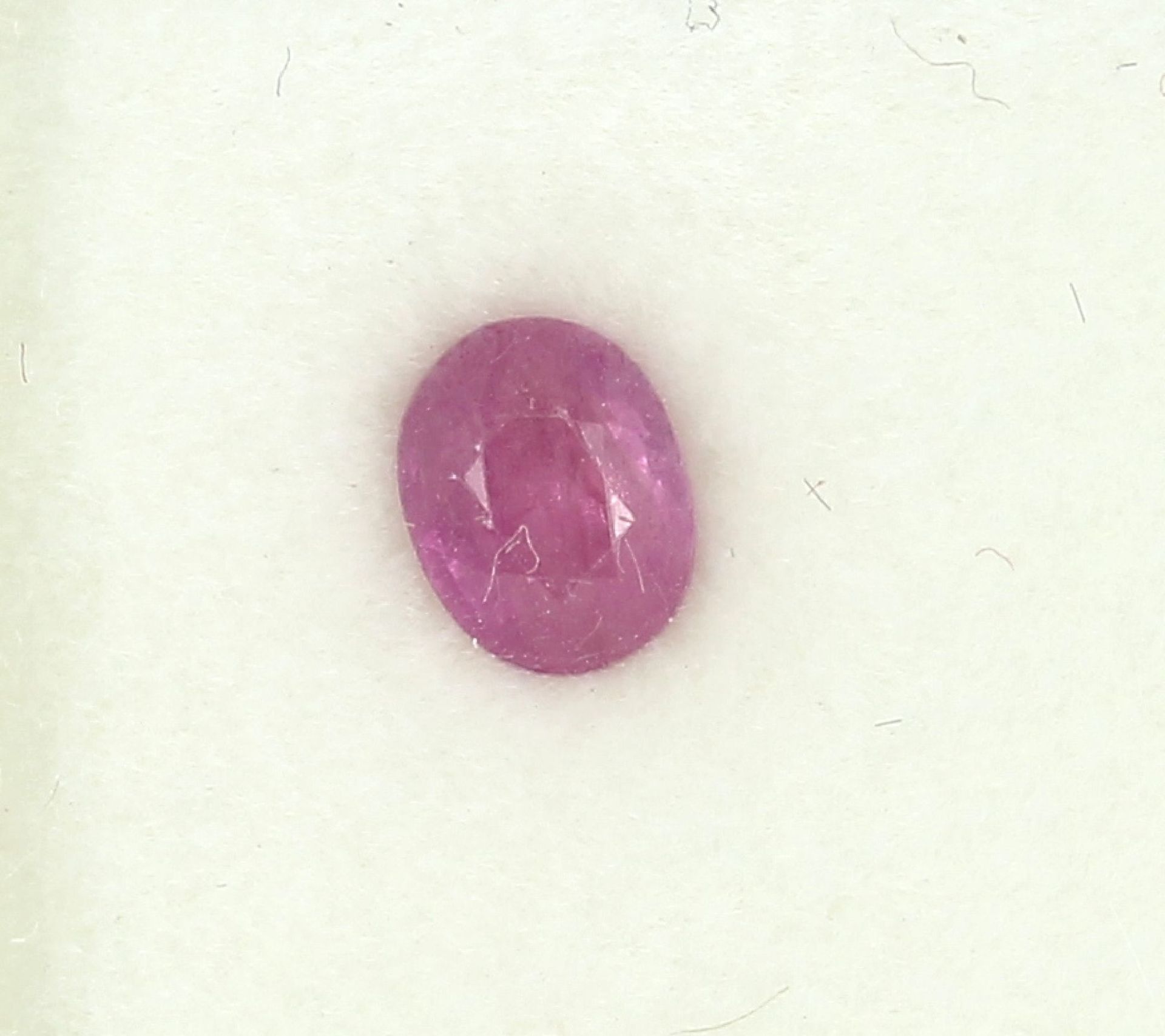 Loser facett. Pinksaphir, 0.87 ct, 6 x 4.66 x 3.23 mm,