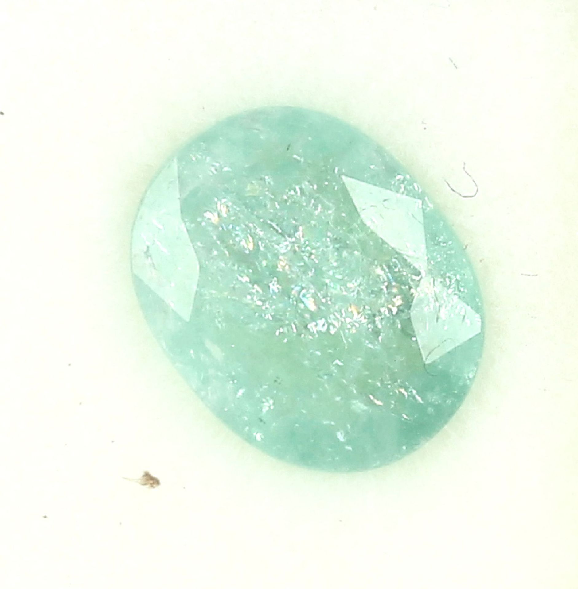 Loser facett. Paraiba Turmalin  , 3.109 ct, Greenish blue,