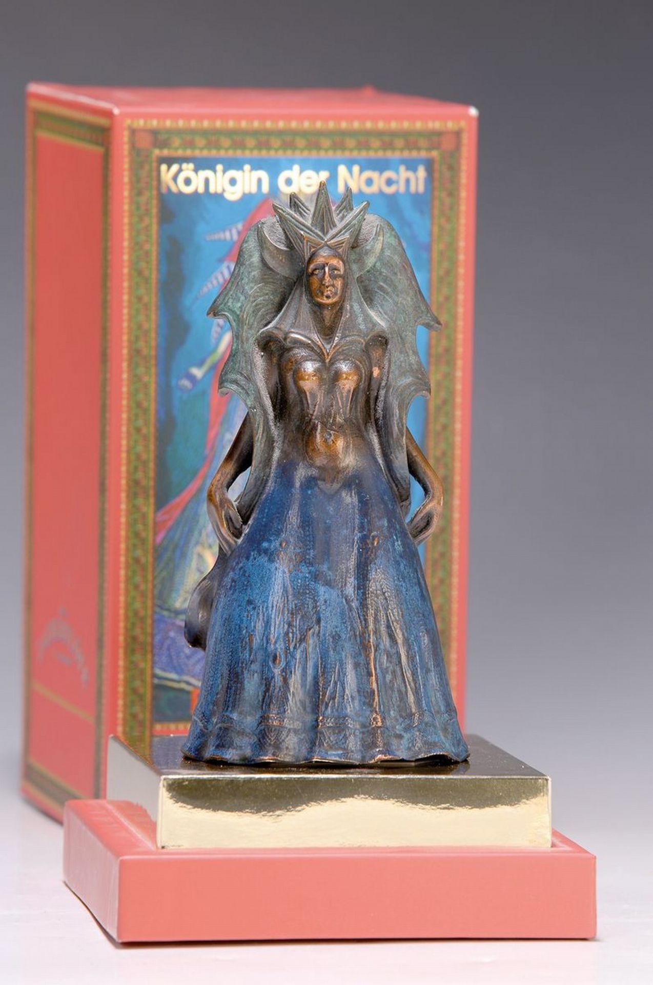 Ernst Fuchs, 1930-2015, Königin der Nacht, Bronzeskulptur