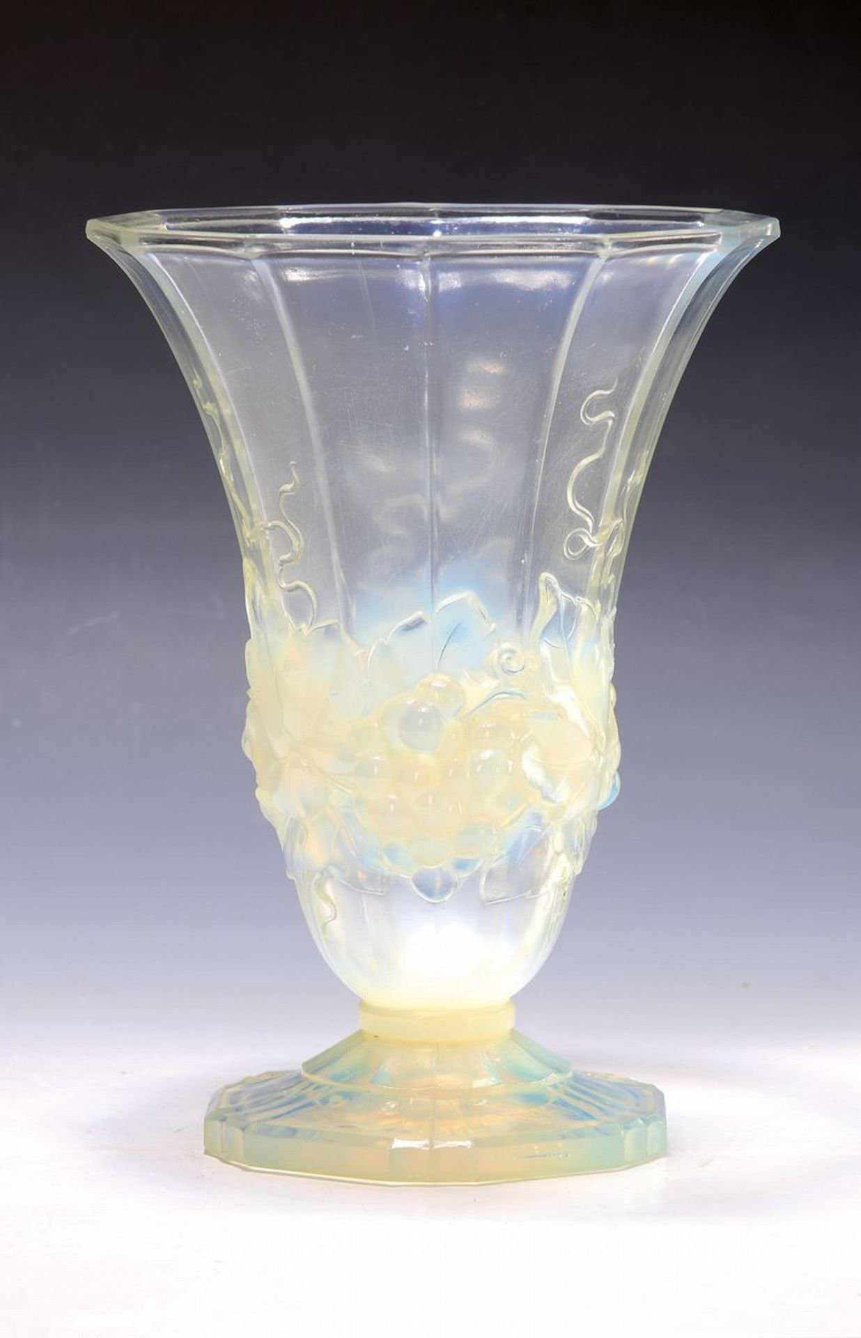 Vase, Verrerie Les Andelys, Holophane S.A. Paris und Les