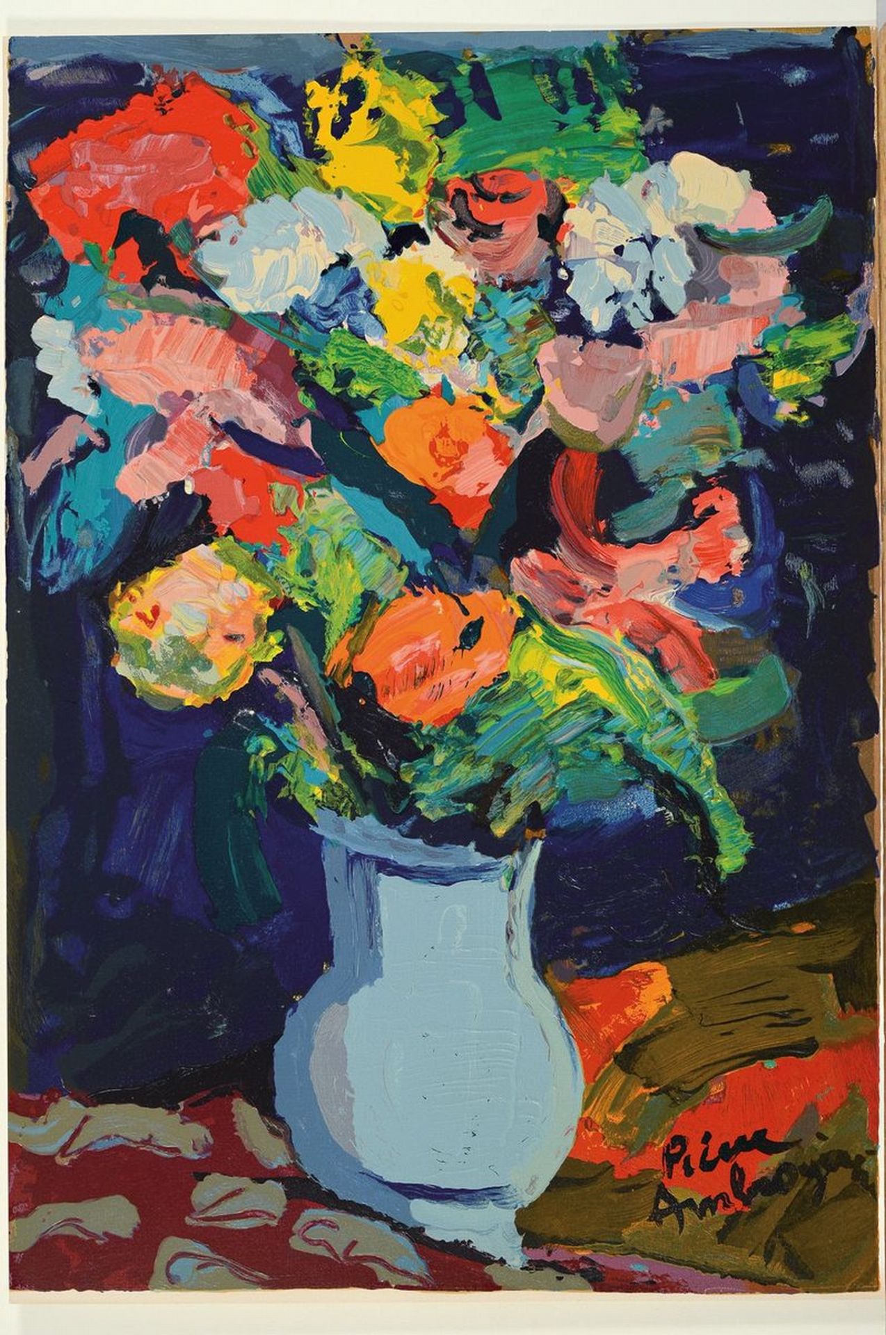 Pierre Ambrogiani, 1907-1985, 'Bouquet', - Image 3 of 3